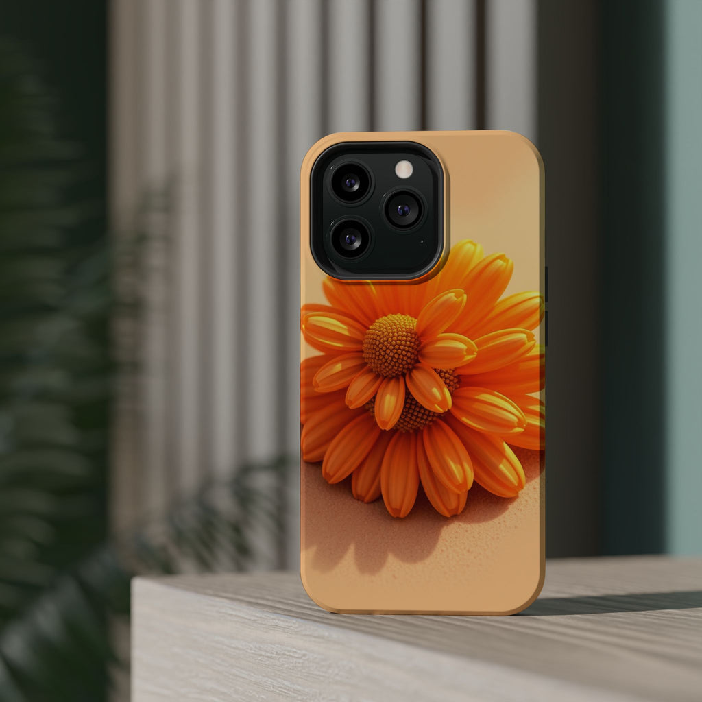 iPhone Burnt Orange And Sand Daisy Chain Slim Everyday Designer · iPhone Case