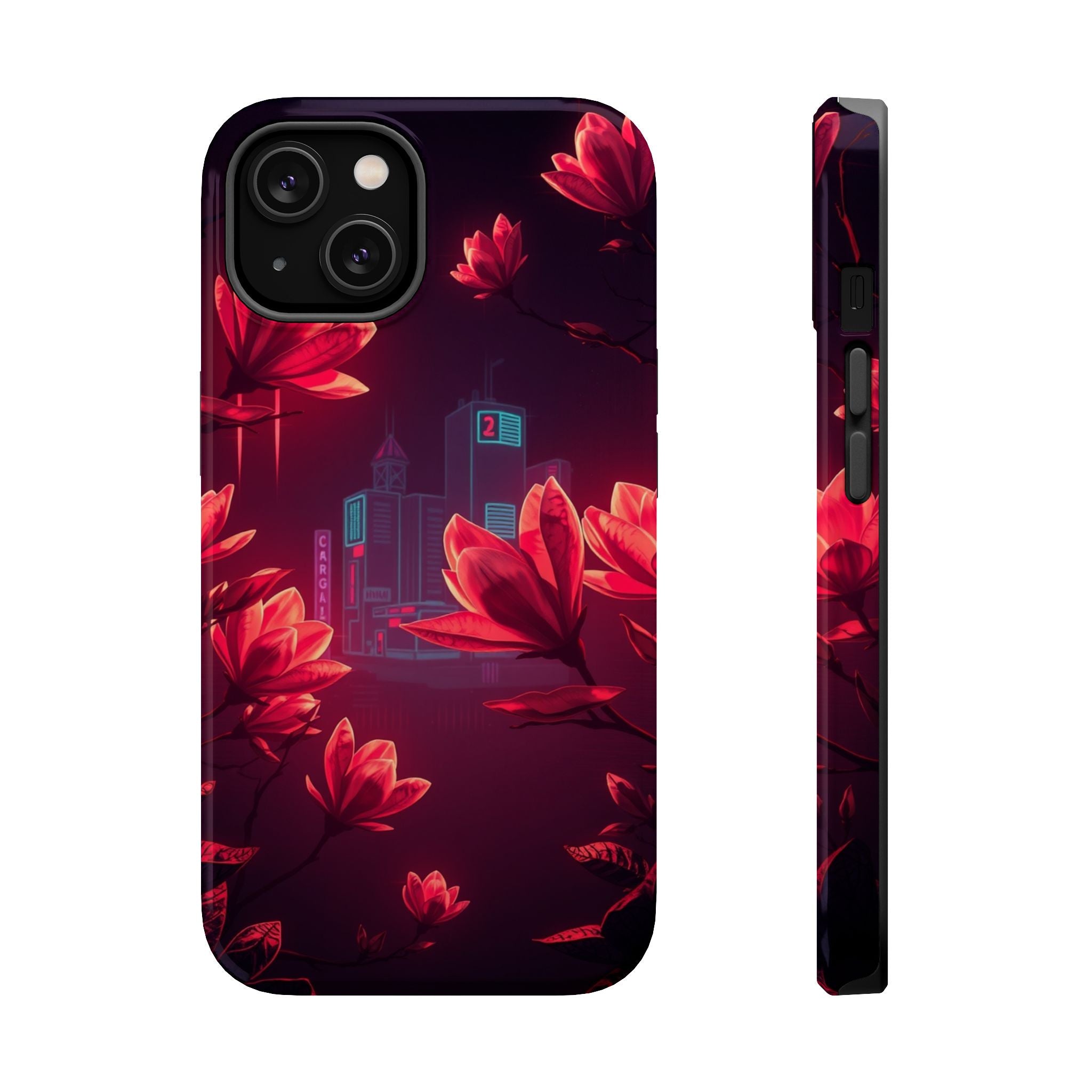 iPhone Charcoal And Copper Magnolia Dream Slim iPhone Everyday Designer · iPhone