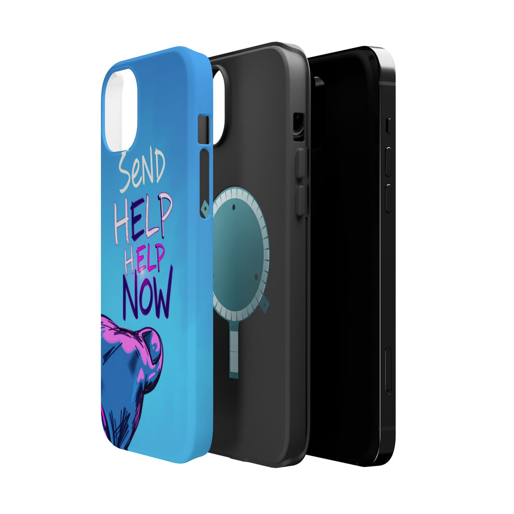iPhone Radiant Send Help Now Design Slim Everyday Designer Case · iPhone Case