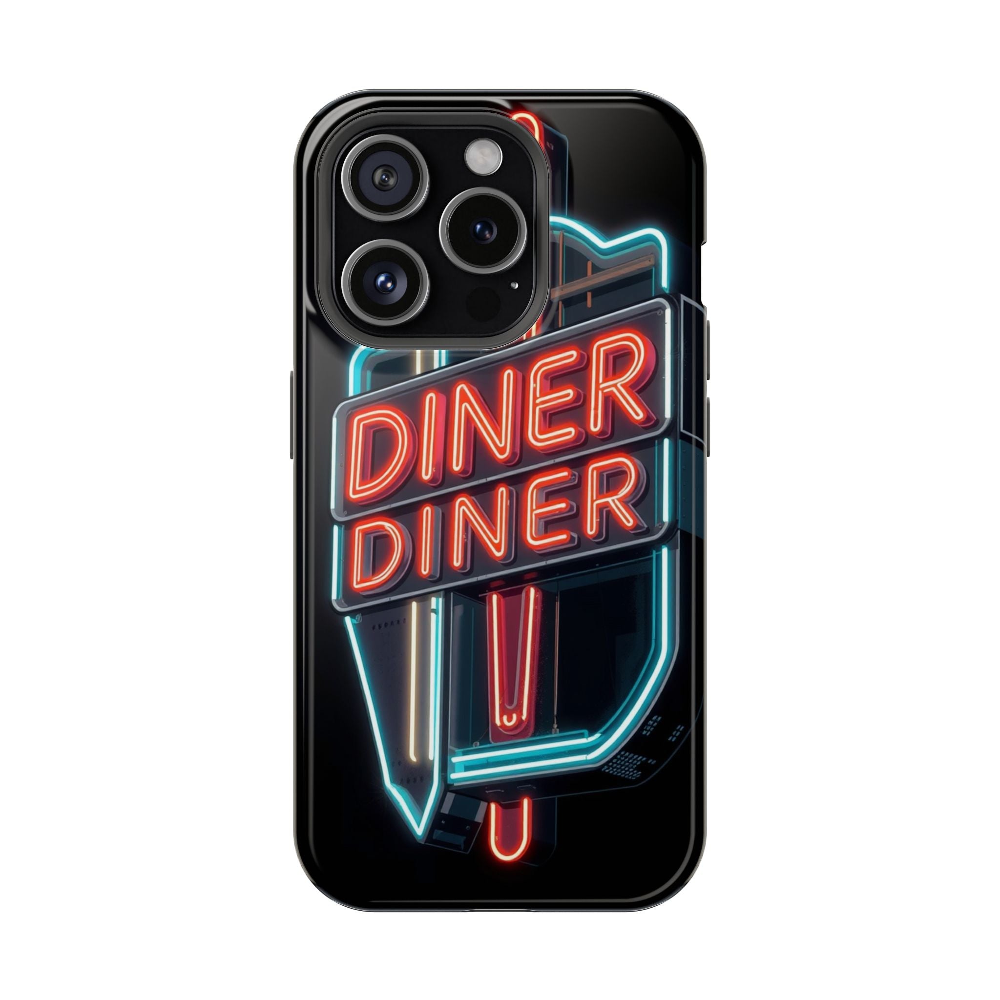 iPhone Neon Diner Sign Electric Art Slim Everyday Designer Case · iPhone Case