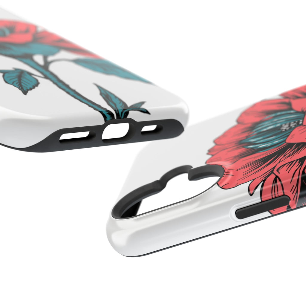 iPhone Garden Party Bloom Dark Gothic Ink Slim Snap Case · iPhone Case