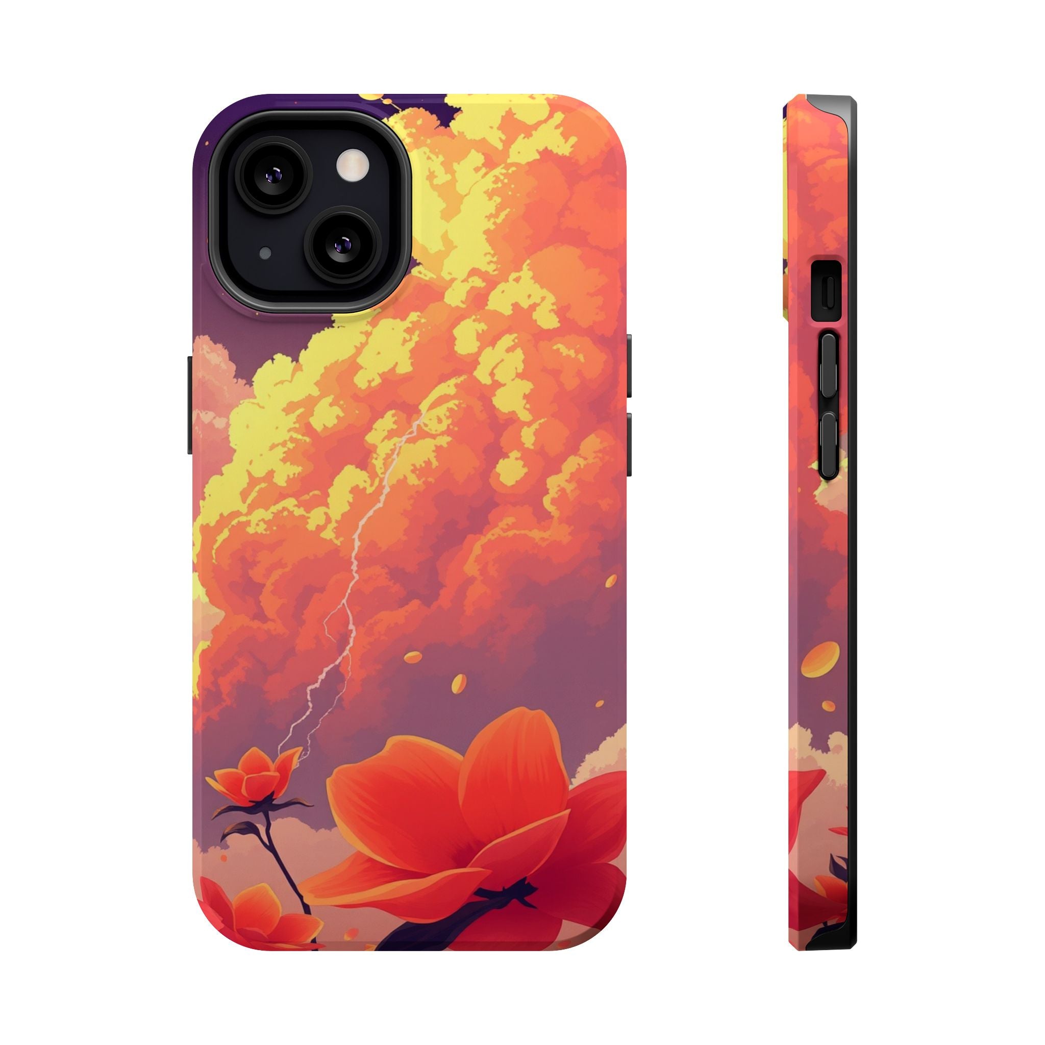 iPhone Sunset Amber And Peach Petal Storm Slim iPhone Everyday Designer · iPhone