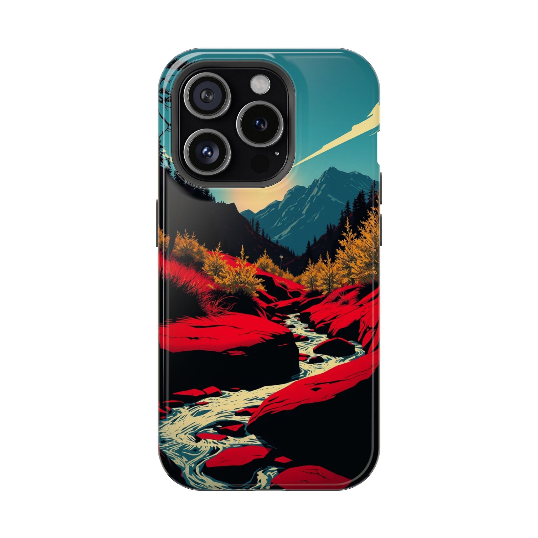 iPhone Earthy Spring Creek Design Bold Modern Everyday Snap Case · iPhone Case