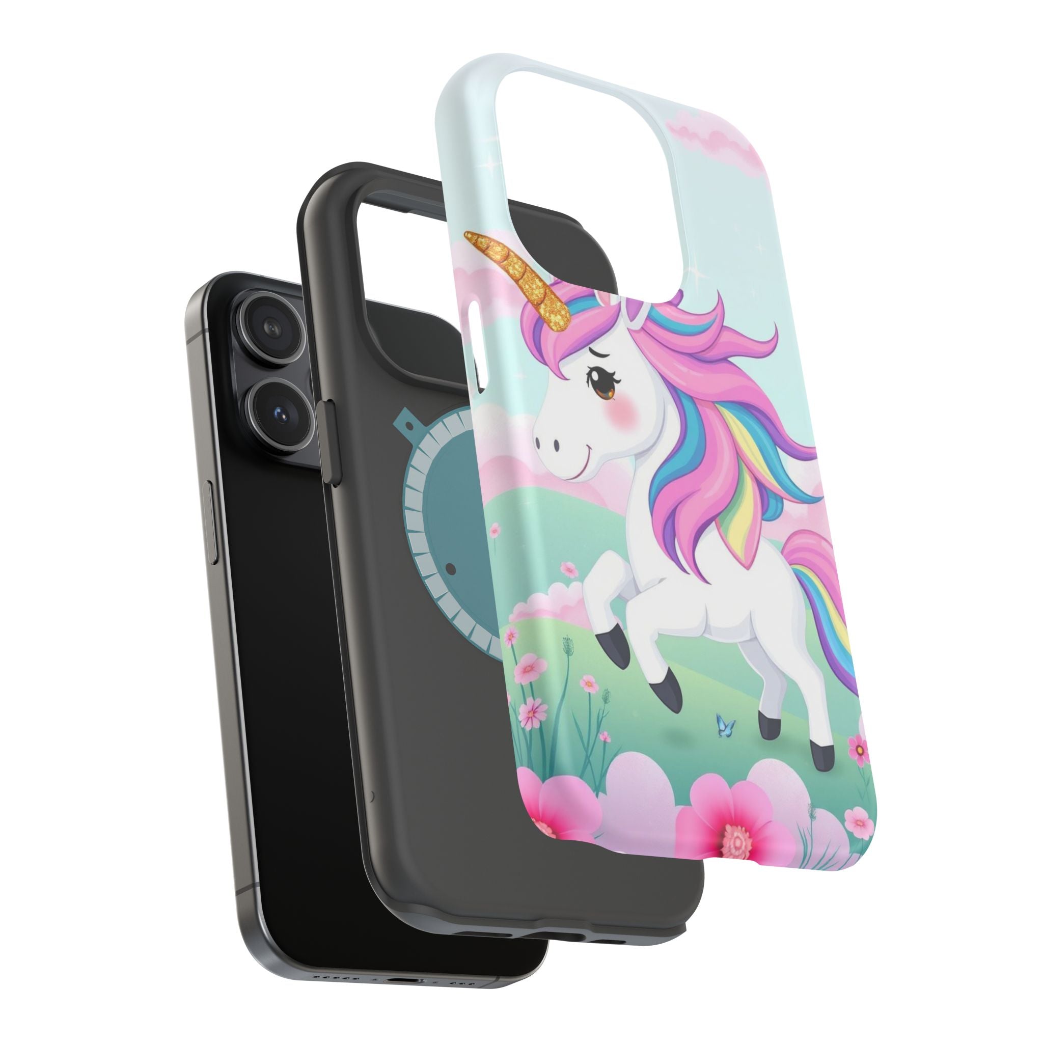 iPhone Rainbow Unicorn Kids Fun Soft iPhone Phone Case Gift Finish · iPhone Case