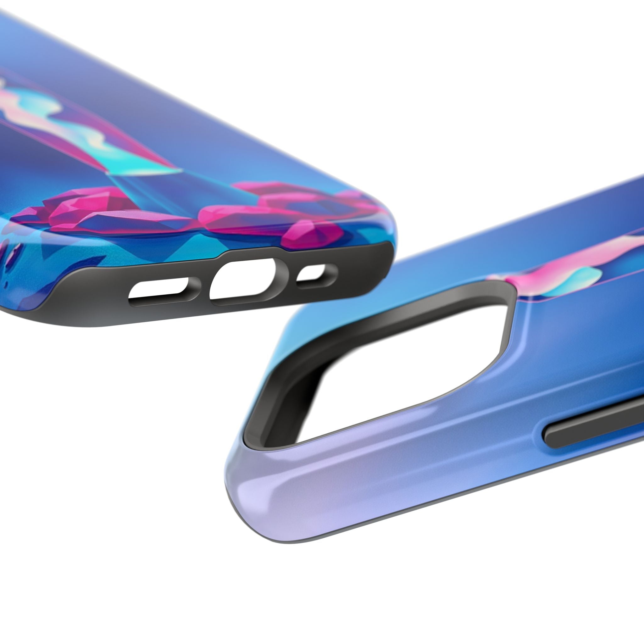 iPhone Cyan And Magenta Lava Lamp Flow Slim Everyday Designer Case · iPhone Case