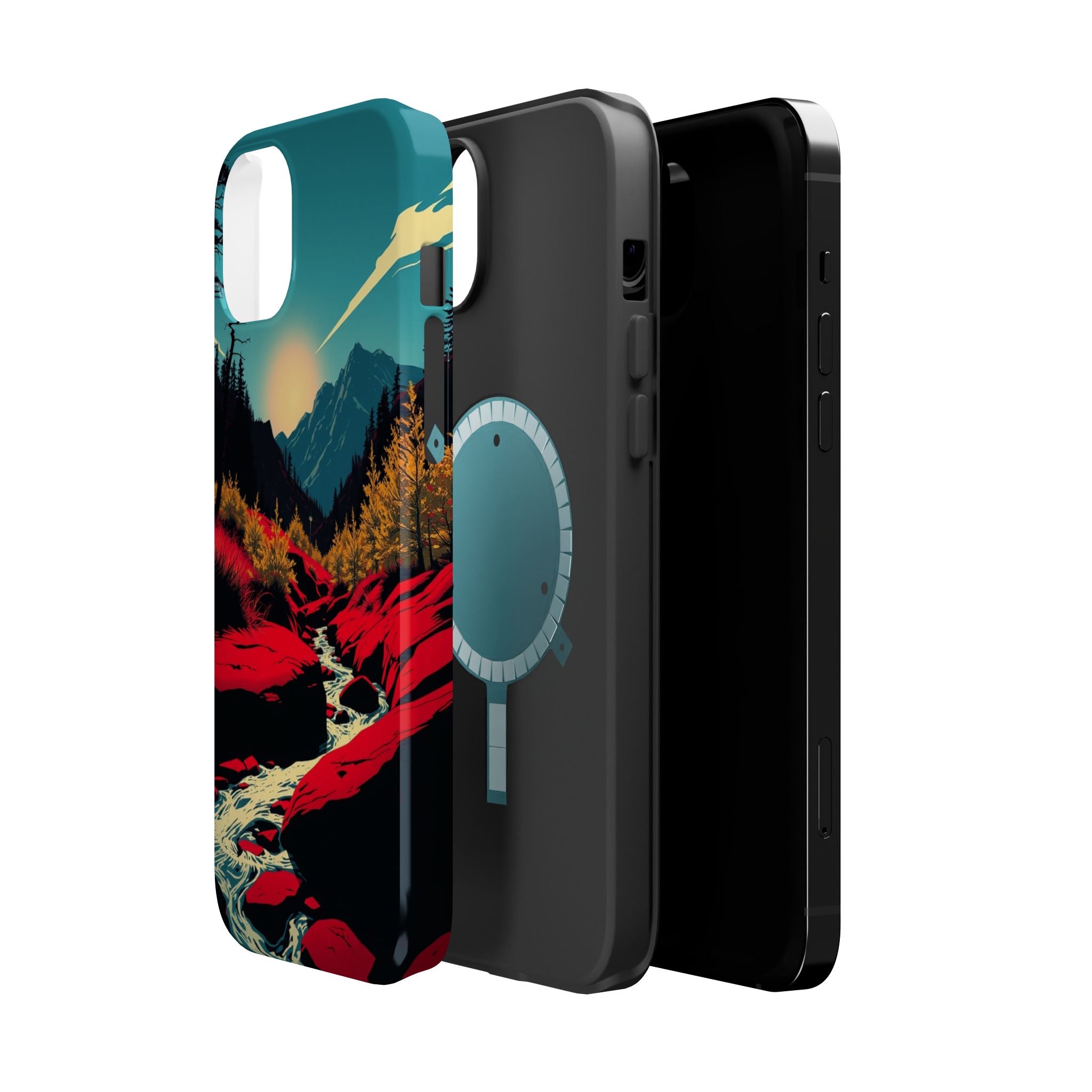 iPhone Earthy Spring Creek Design Bold Modern Everyday Snap Case · iPhone Case
