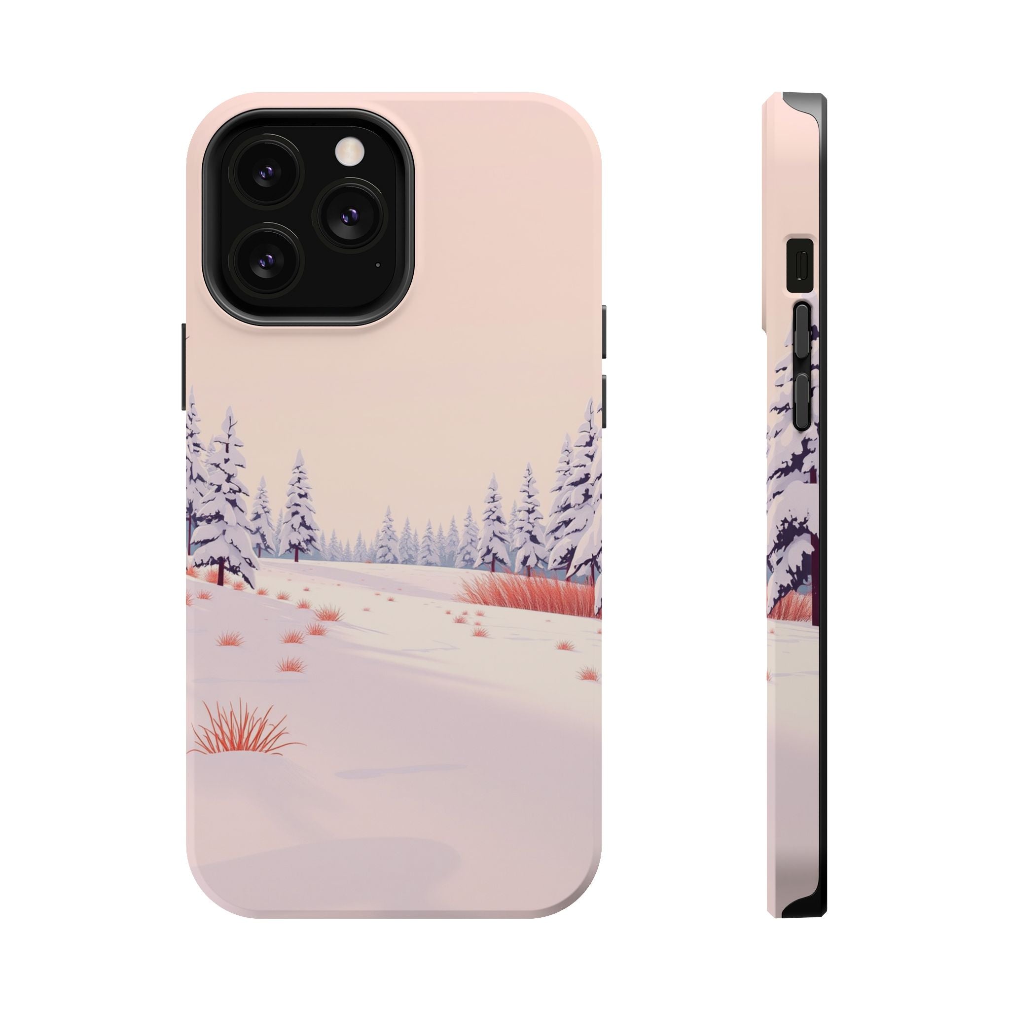 iPhone Snow Field Vintage Retro Poster Slim Everyday Designer Case · iPhone Case