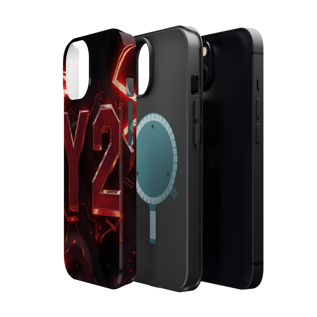 iPhone Y2K Holographic Bold Art Slim Everyday Designer Case · iPhone Case