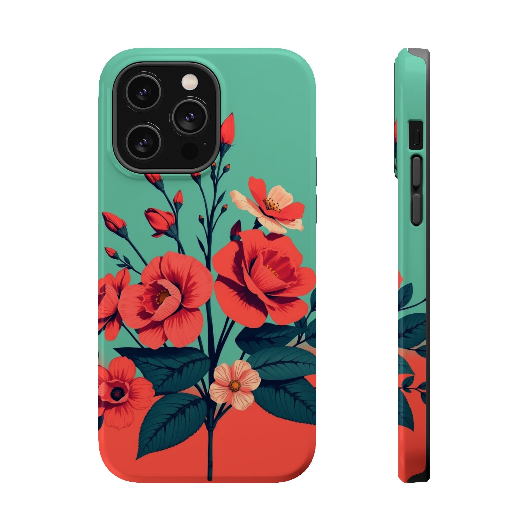 iPhone Pin-up Floral Cinematic Art Bold Modern Everyday Snap Case · iPhone Case