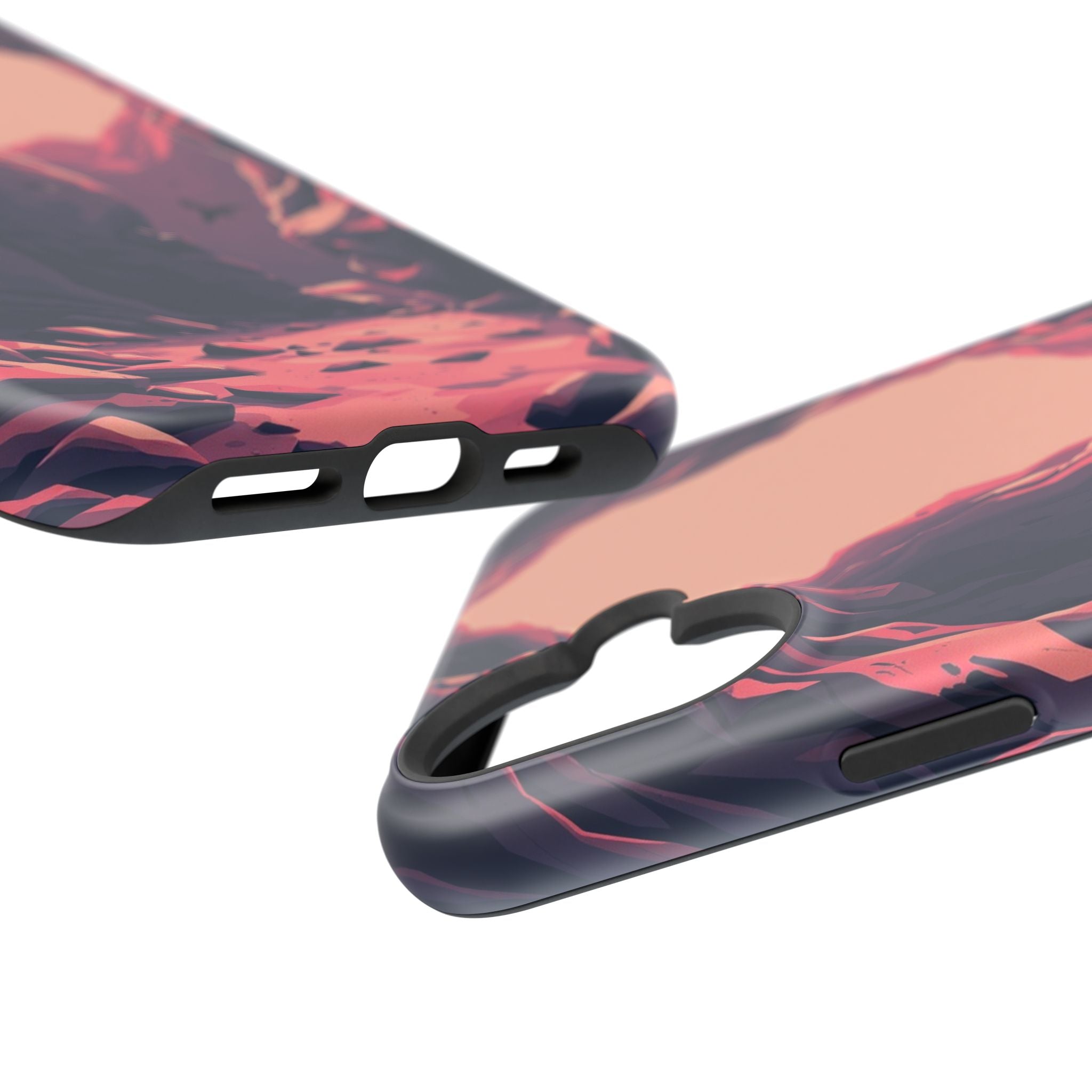 iPhone Rose Pink And Cream Dark Crystal Cave Slim Everyday Designer Case · iPhon
