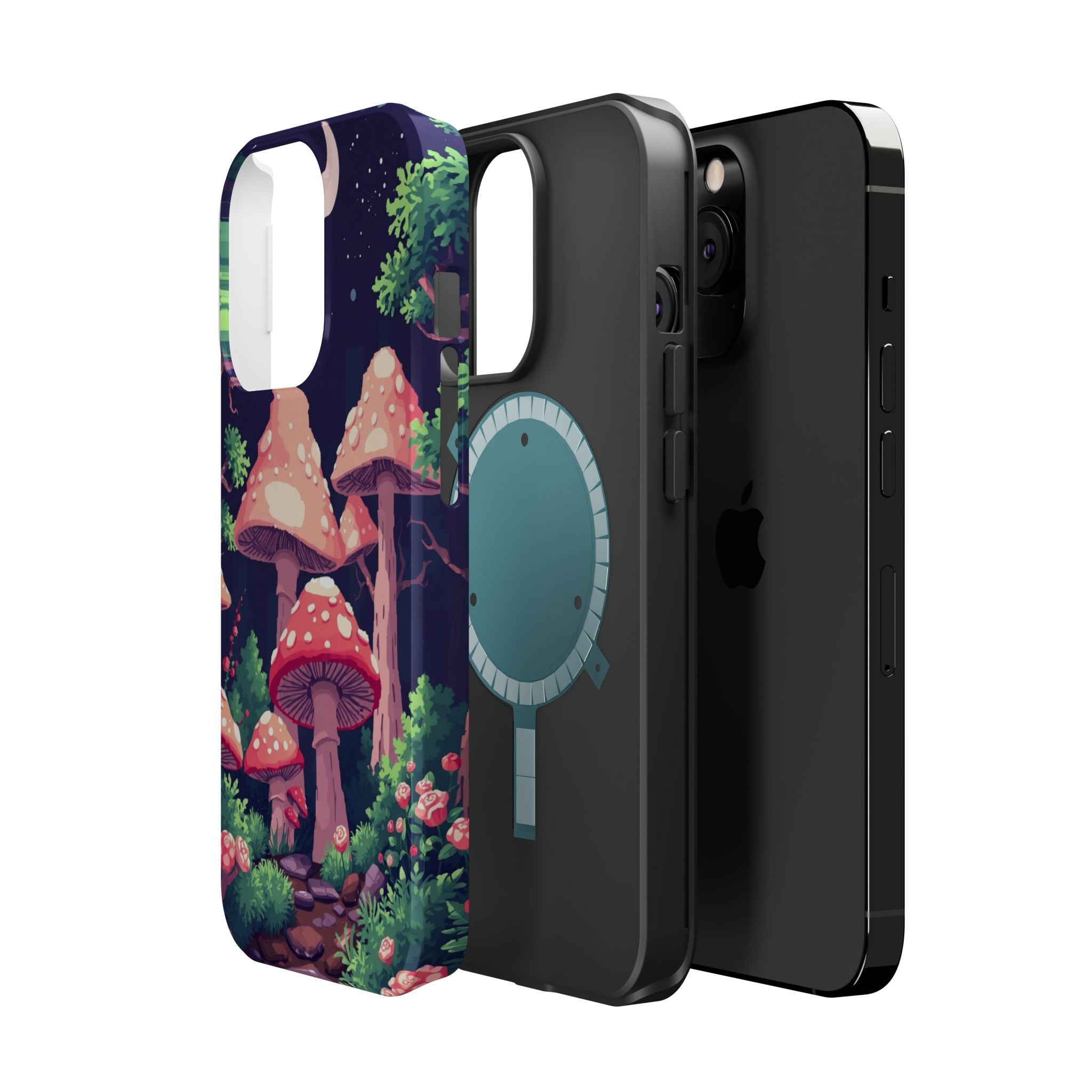 iPhone Mushroom Forest Pixel Art -Bit Slim Everyday Designer Case · iPhone Case