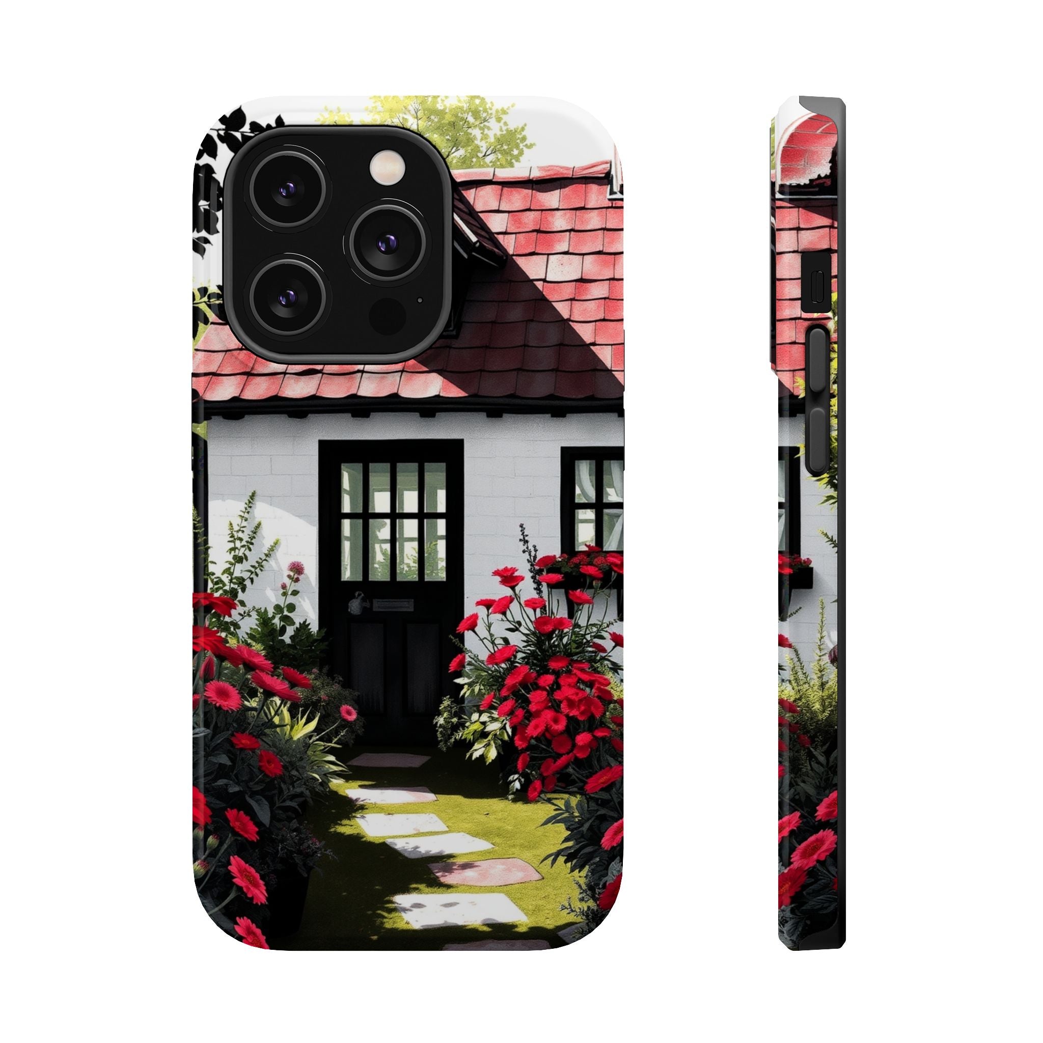 iPhone Cottage Garden Vibrant Watercolor Slim Snap Case · iPhone Case