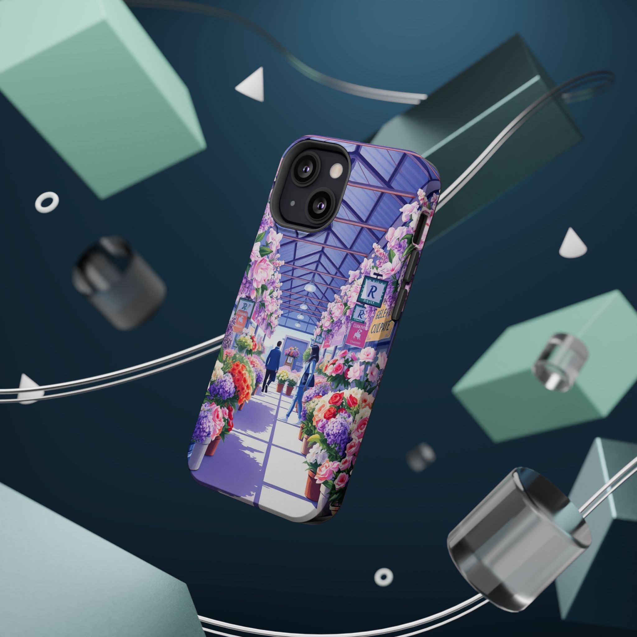 iPhone Flower Market Cinematic Art Clean Minimal Snap Cas Slim Snap Case · iPhon
