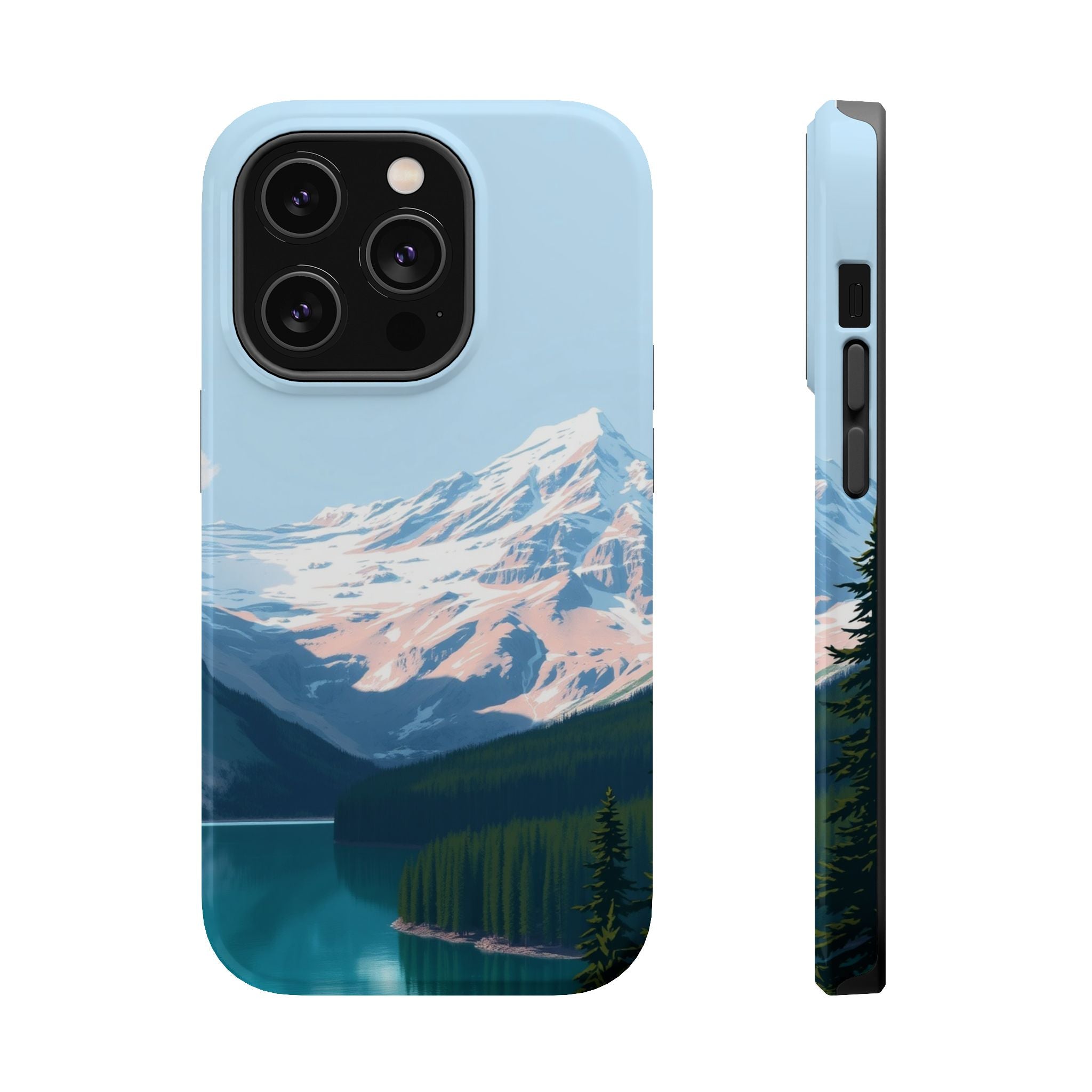 iPhone Serene Glacier Lake Design Bold Modern Everyday Snap Case · iPhone Case