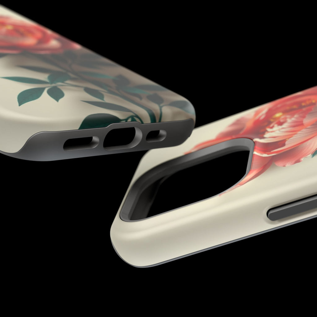 iPhone Emerald Green And Gold Peony Bouquet Slim iPhone Everyday · iPhone Case