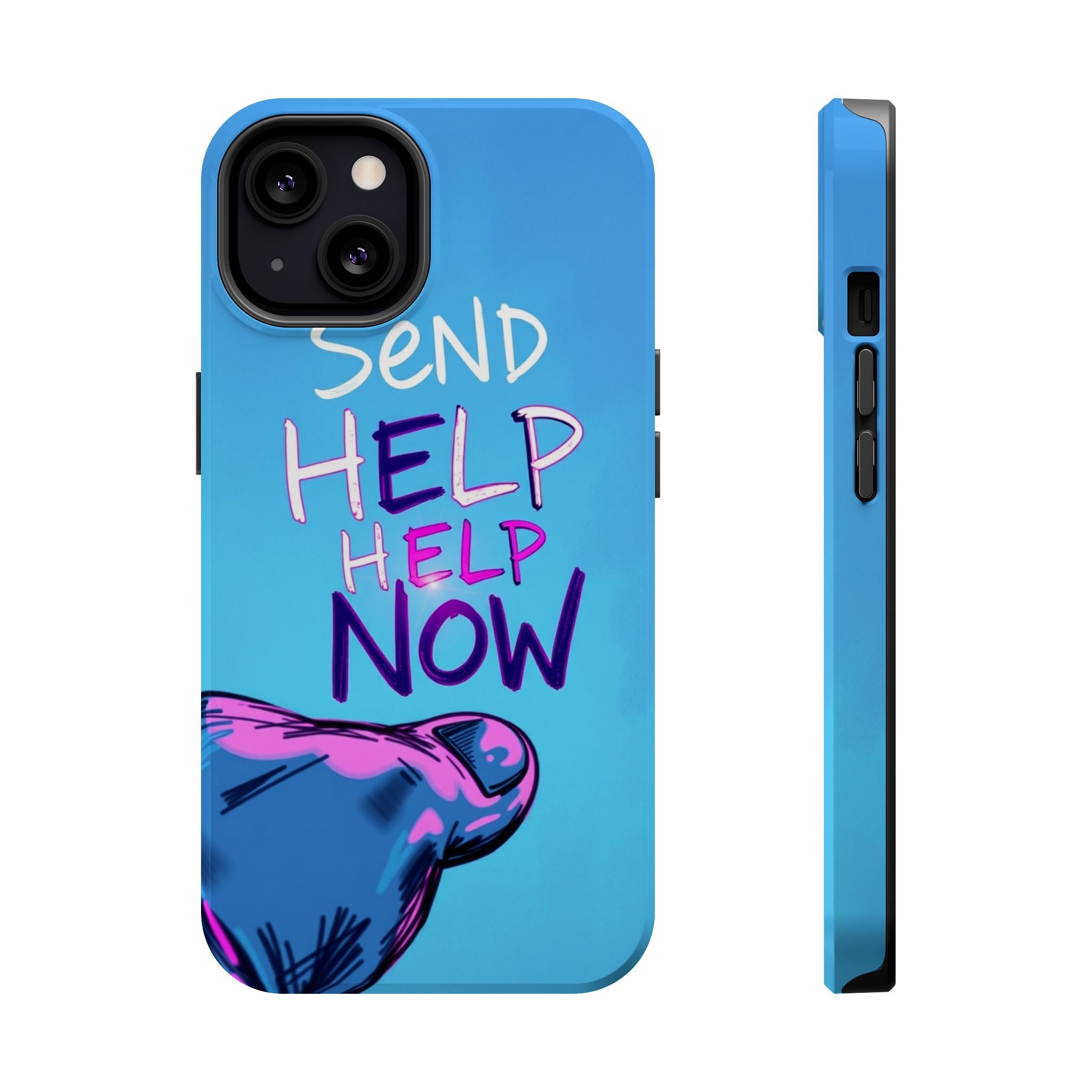 iPhone Radiant Send Help Now Design Slim Everyday Designer Case · iPhone Case