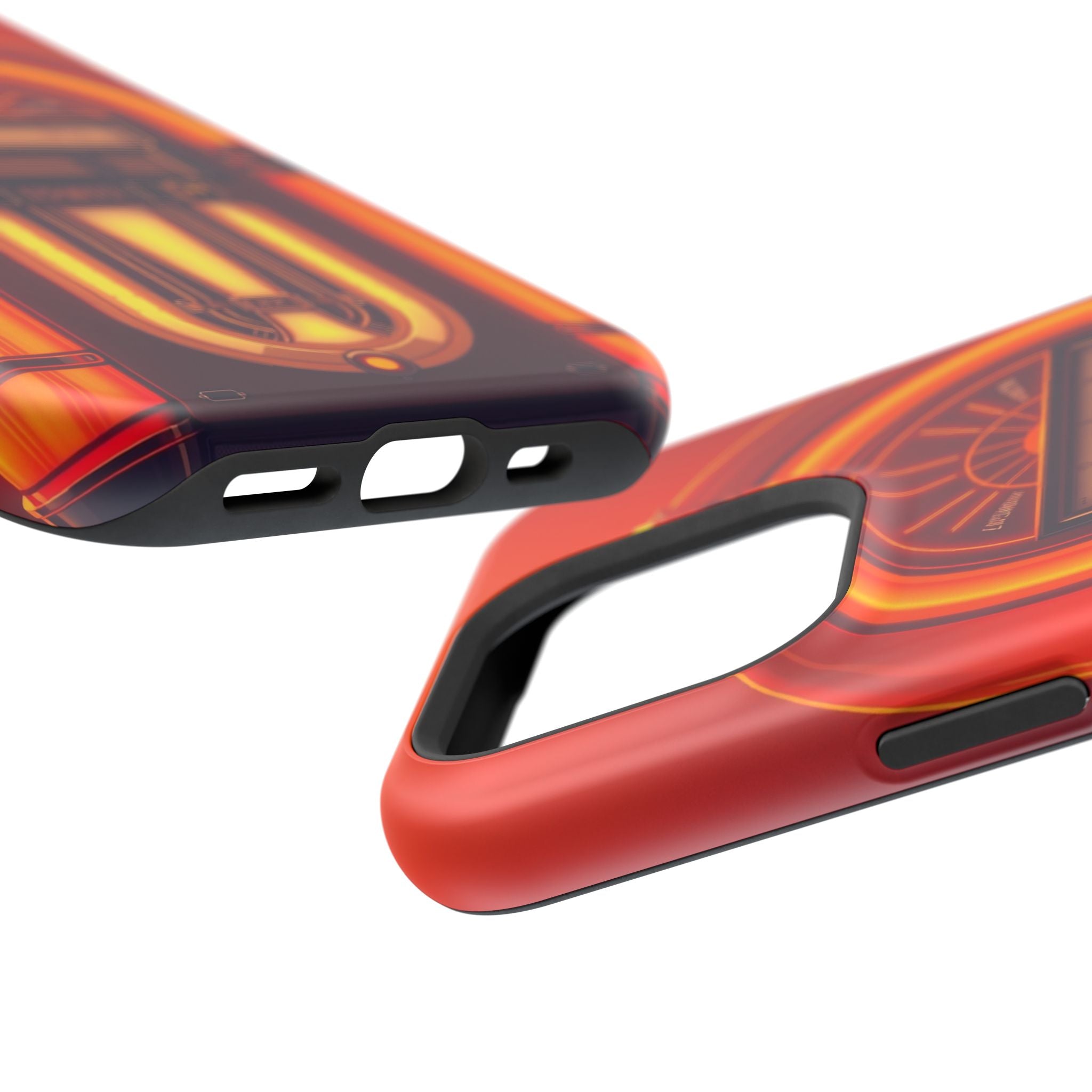 iPhone Jukebox Glow Neon Cyberpunk Bold Modern Everyday Snap Case · iPhone Case