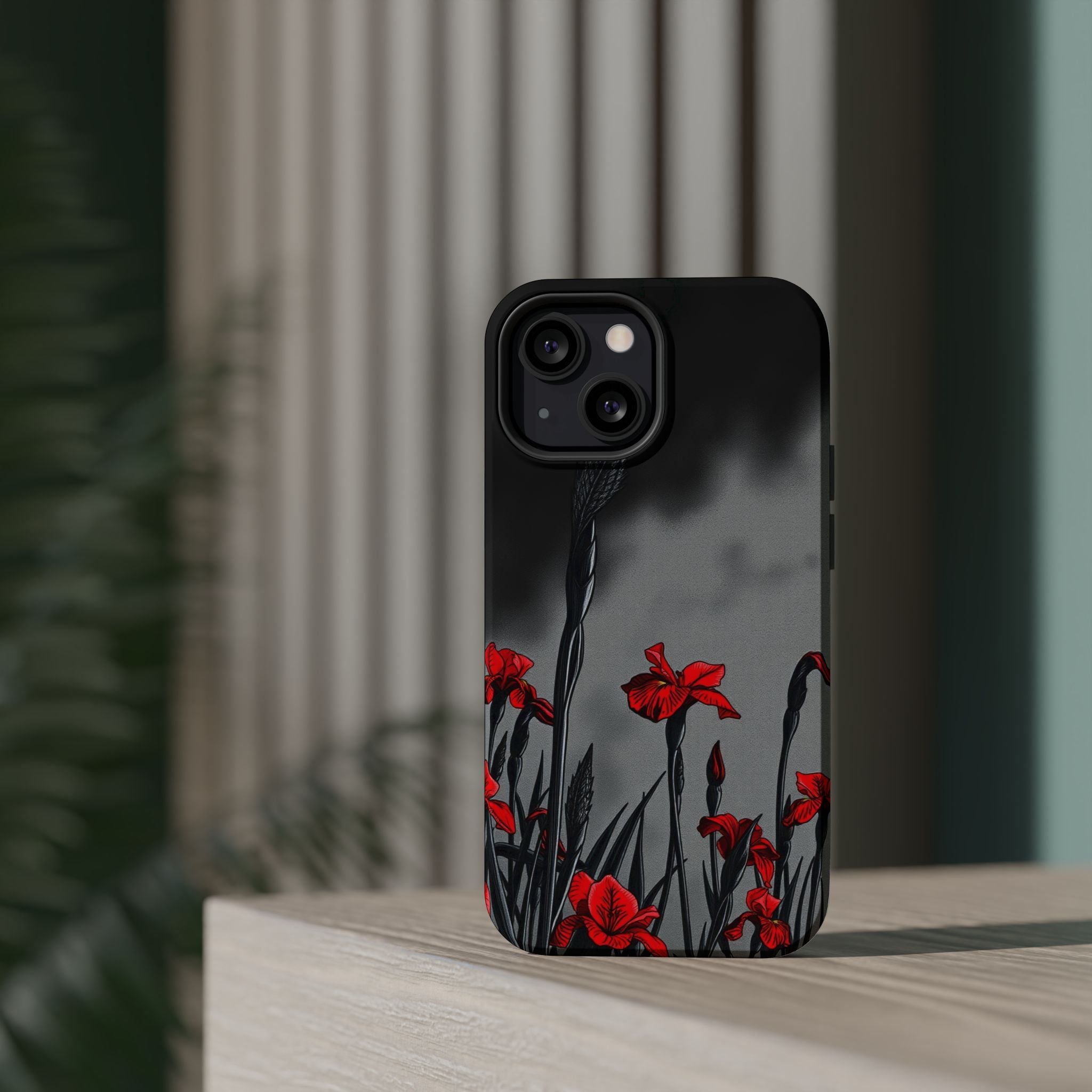 iPhone Iris Garden Cinematic Art Soft Finish Everyday Cas Slim Snap Case · iPhon