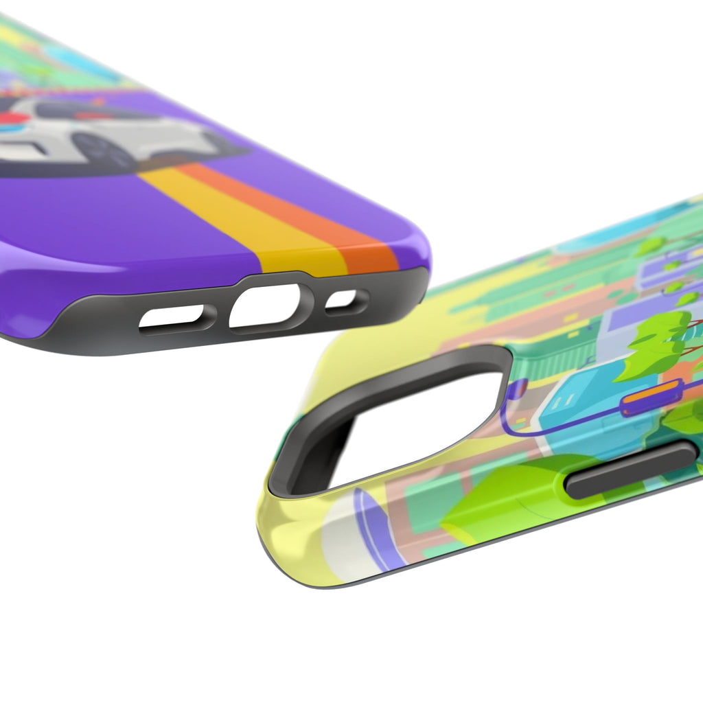 iPhone Electric Car Future Kids Fun Phone Case Gift Slim Snap Case · iPhone Case