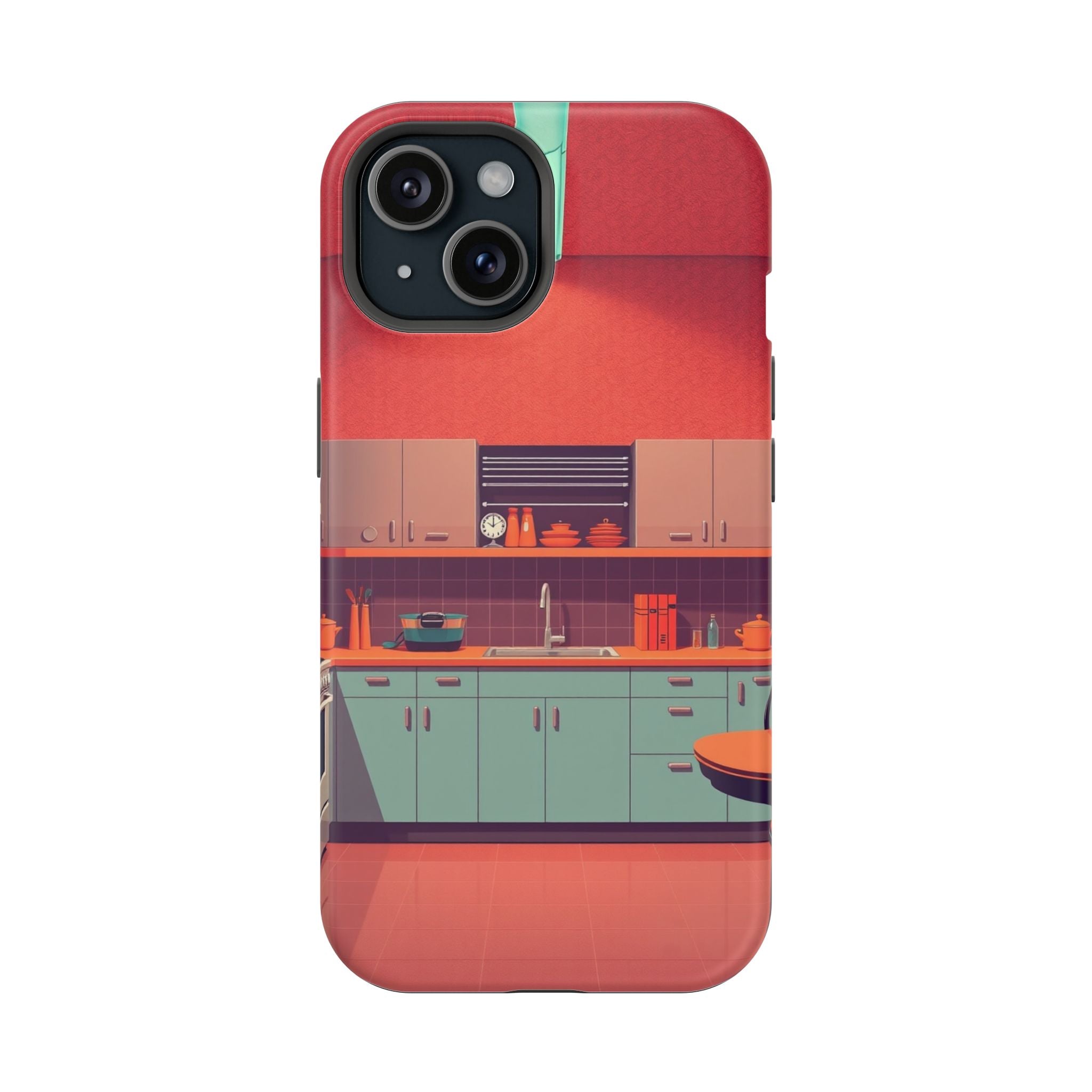 iPhone Earthy 1950s Kitchen Design Bold Modern Everyday Snap Case · iPhone Case