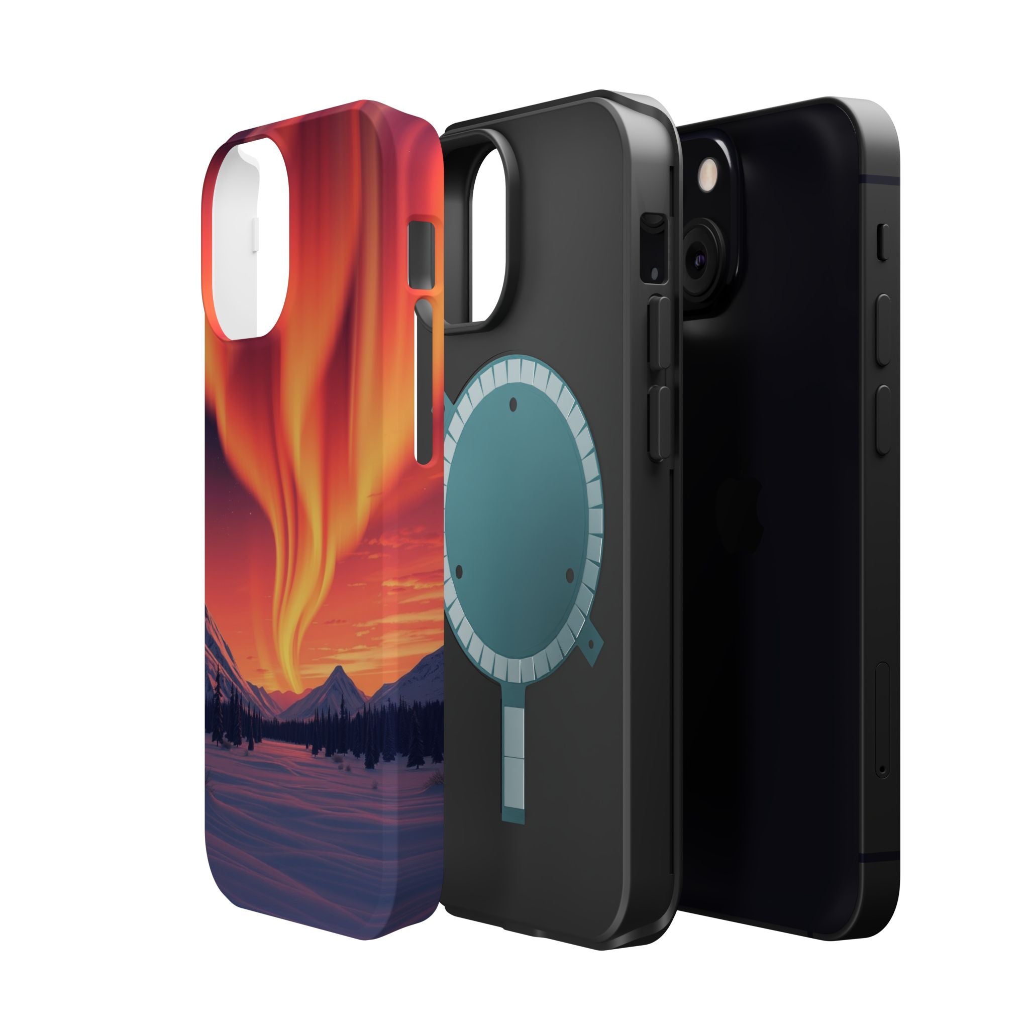 iPhone Sunset Amber And Peach Northern Lights Slim iPhone Everyday · iPhone Case