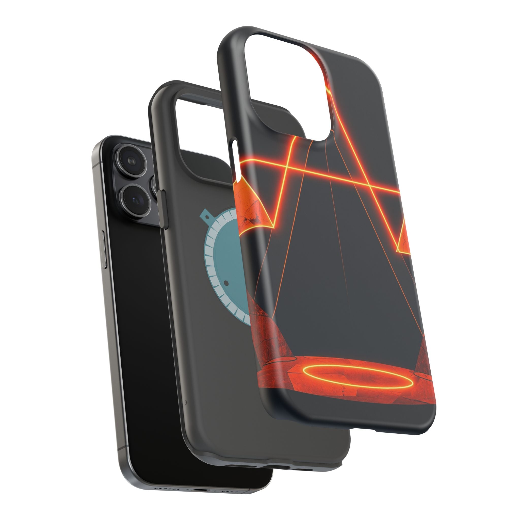 iPhone Vibrant Neon Geometry Design Slim Everyday Designer Case · iPhone Case