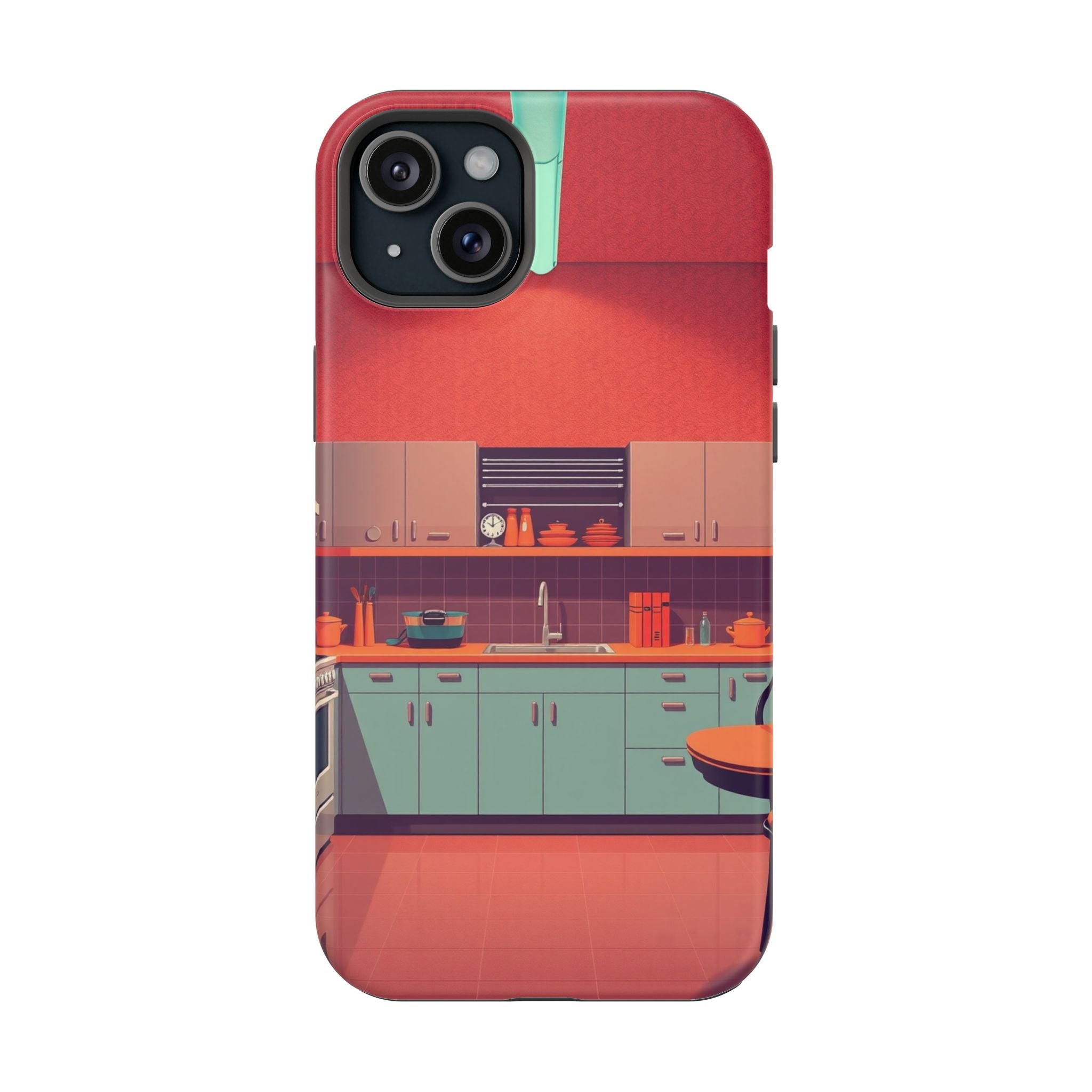 iPhone Earthy 1950s Kitchen Design Bold Modern Everyday Snap Case · iPhone Case