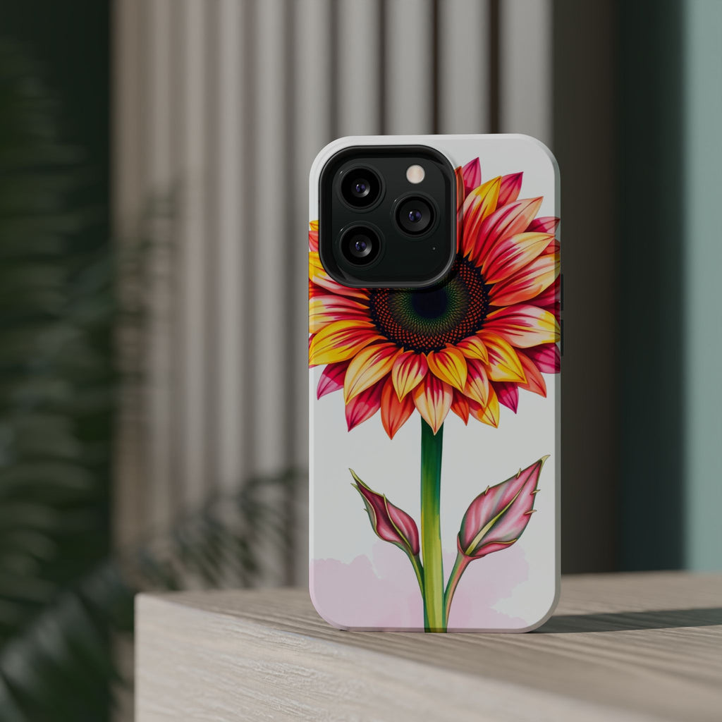 iPhone Sunflower Pop Vibrant Watercolor Slim Snap Case · iPhone Case