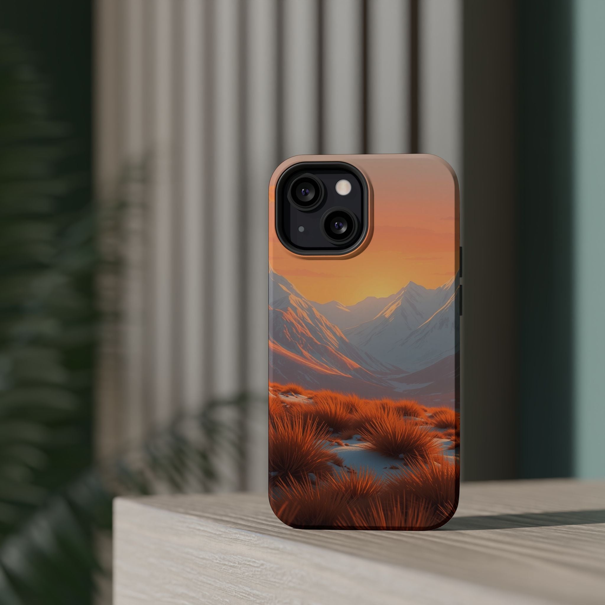 iPhone Sunset Amber And Peach Arctic Tundra Slim iPhone Everyday · iPhone Case