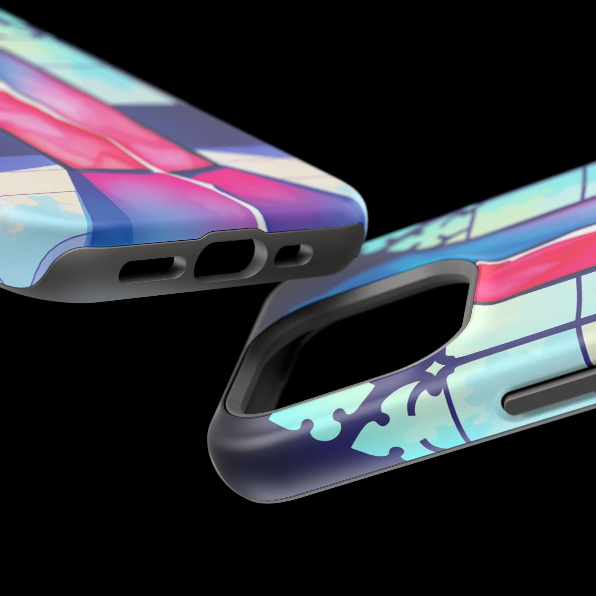 iPhone Stained Glass Break Electric Art Slim Everyday iPhone Designer · iPhone C