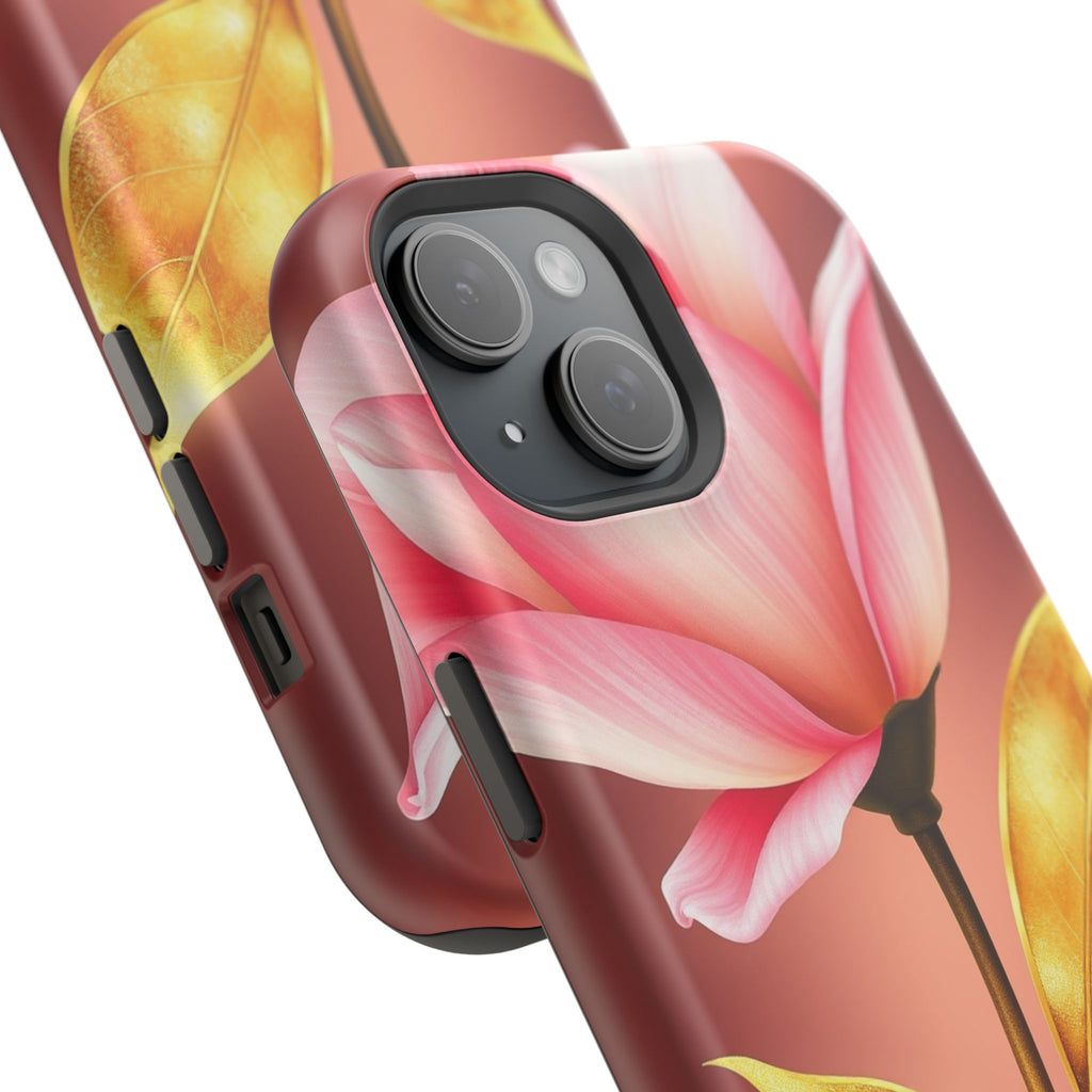 iPhone Dreamy Bloom and Leaf Design 14 Slim Everyday Designer Case · iPhone Case