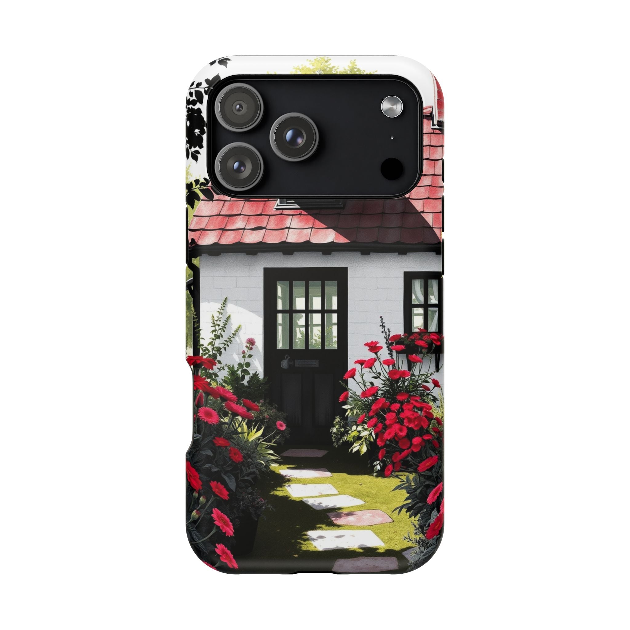 iPhone Cottage Garden Vibrant Watercolor Slim Snap Case · iPhone Case