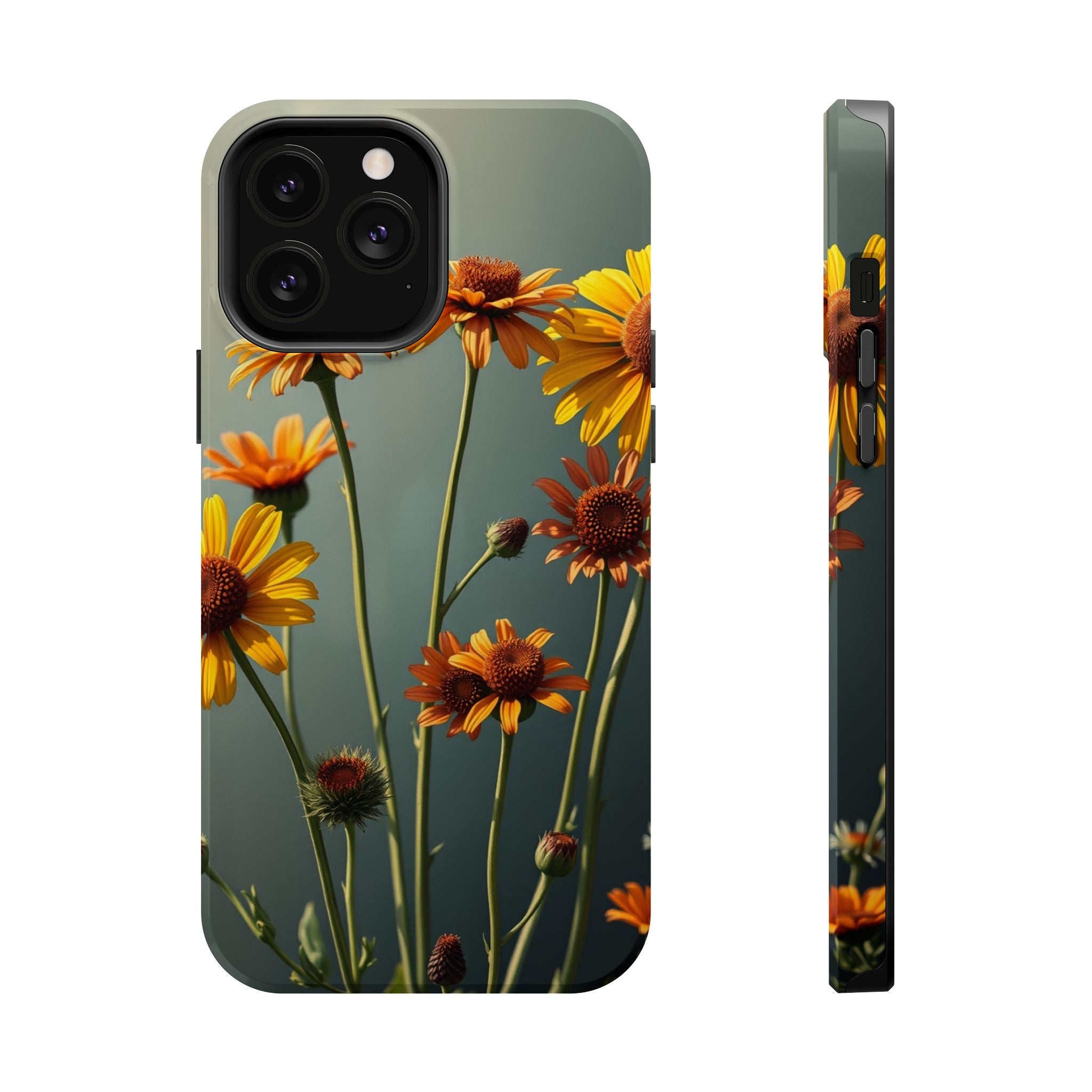 iPhone Mustard And Rust Wildflower Bunch Slim Everyday iPhone Designer · iPhone
