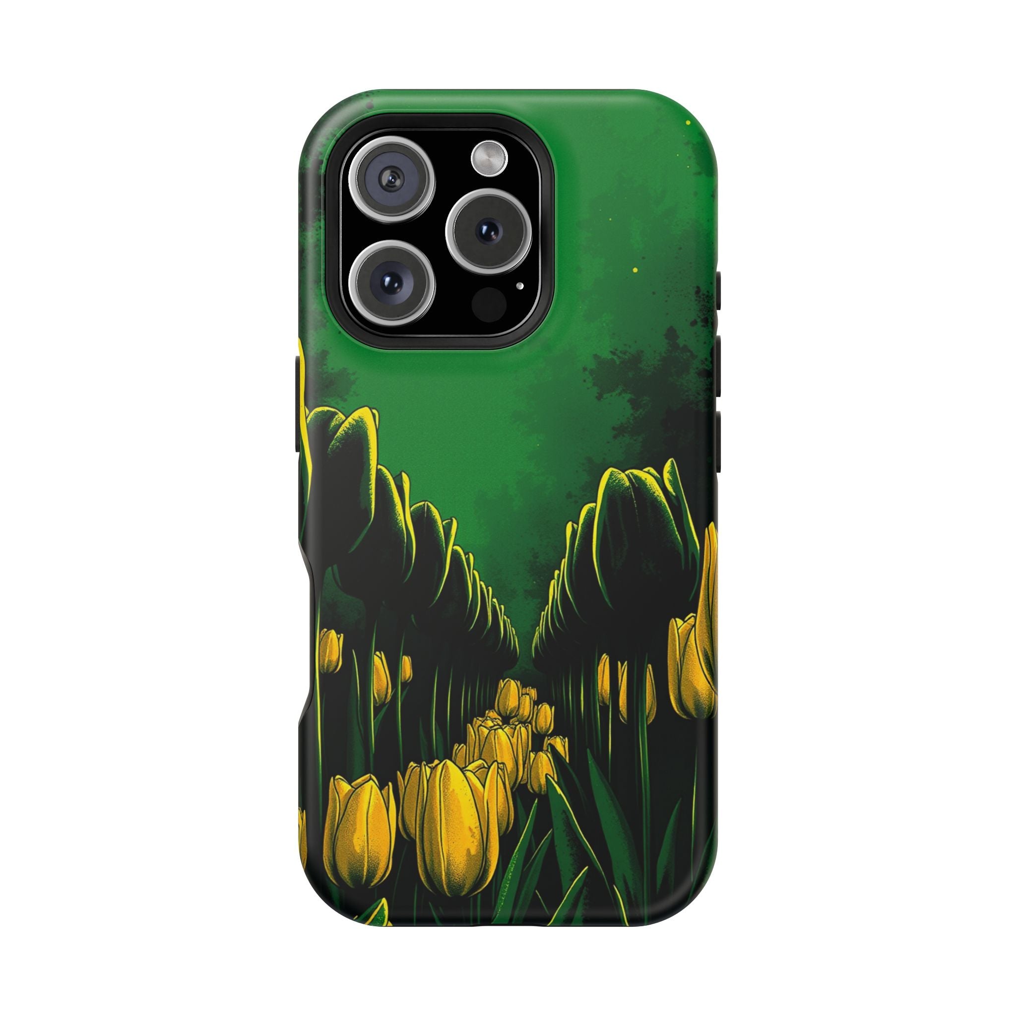 iPhone Tulip Row Emerald Green And Gold Slim Snap Case · iPhone Case