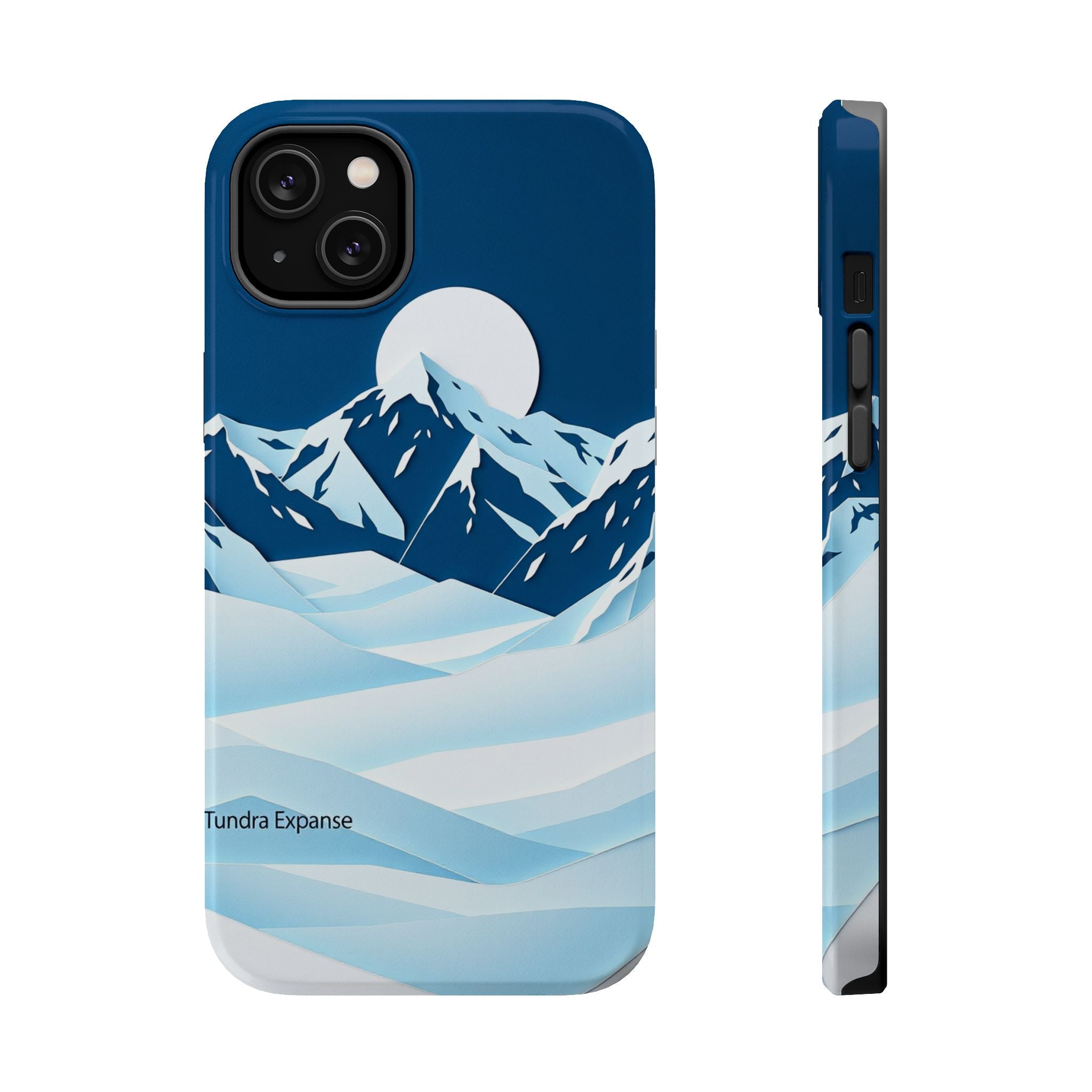iPhone Midnight Blue And Silver Tundra Expanse Clean iPhone 12 Minimal · iPhone