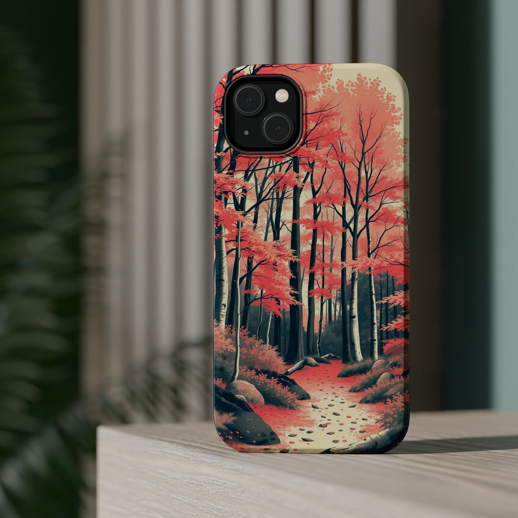 iPhone Autumn Forest Floor Risograph Print Slim iPhone Everyday · iPhone Case
