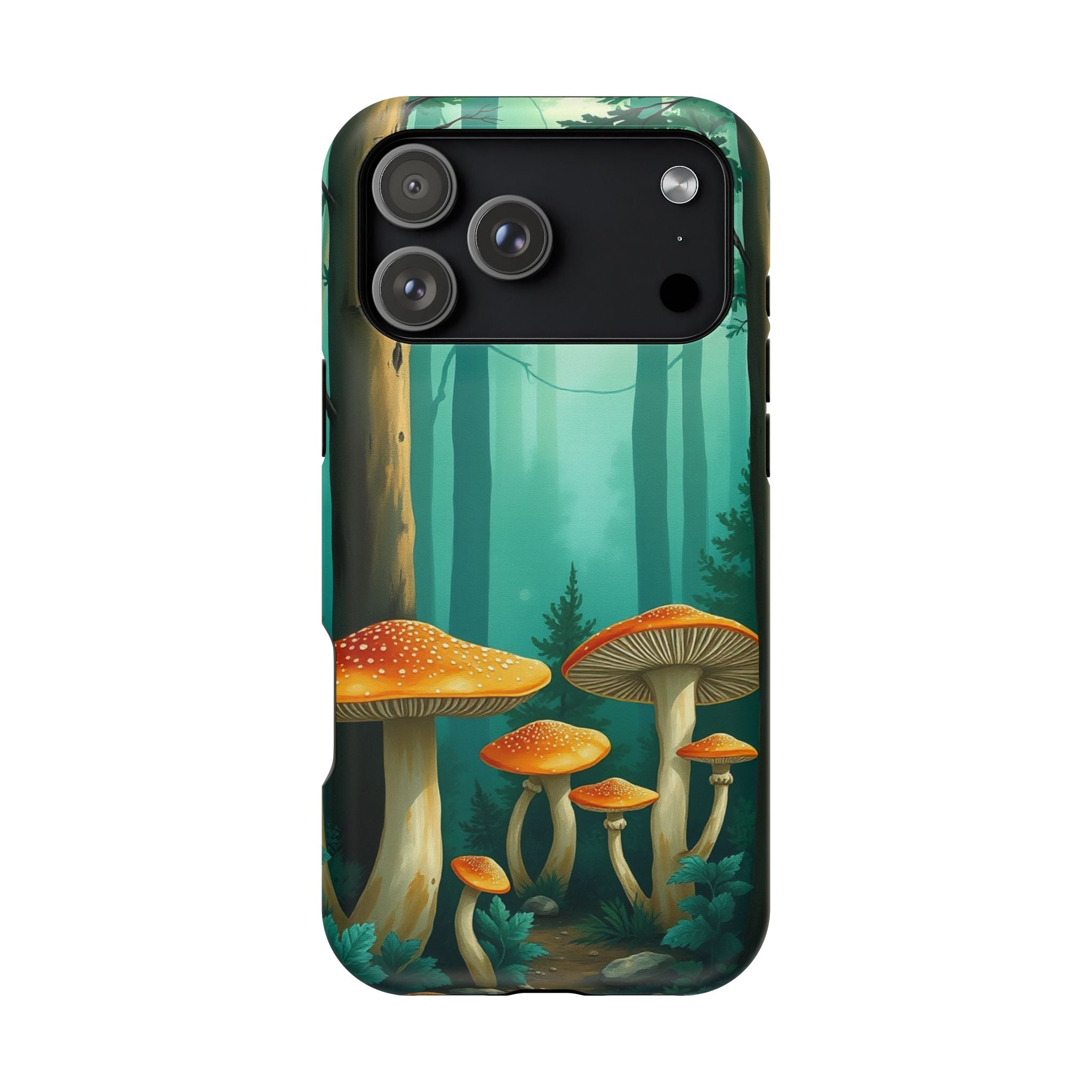 iPhone Mushroom Forest Oil Painting Impressionist iPhone Clean Minimal · iPhone