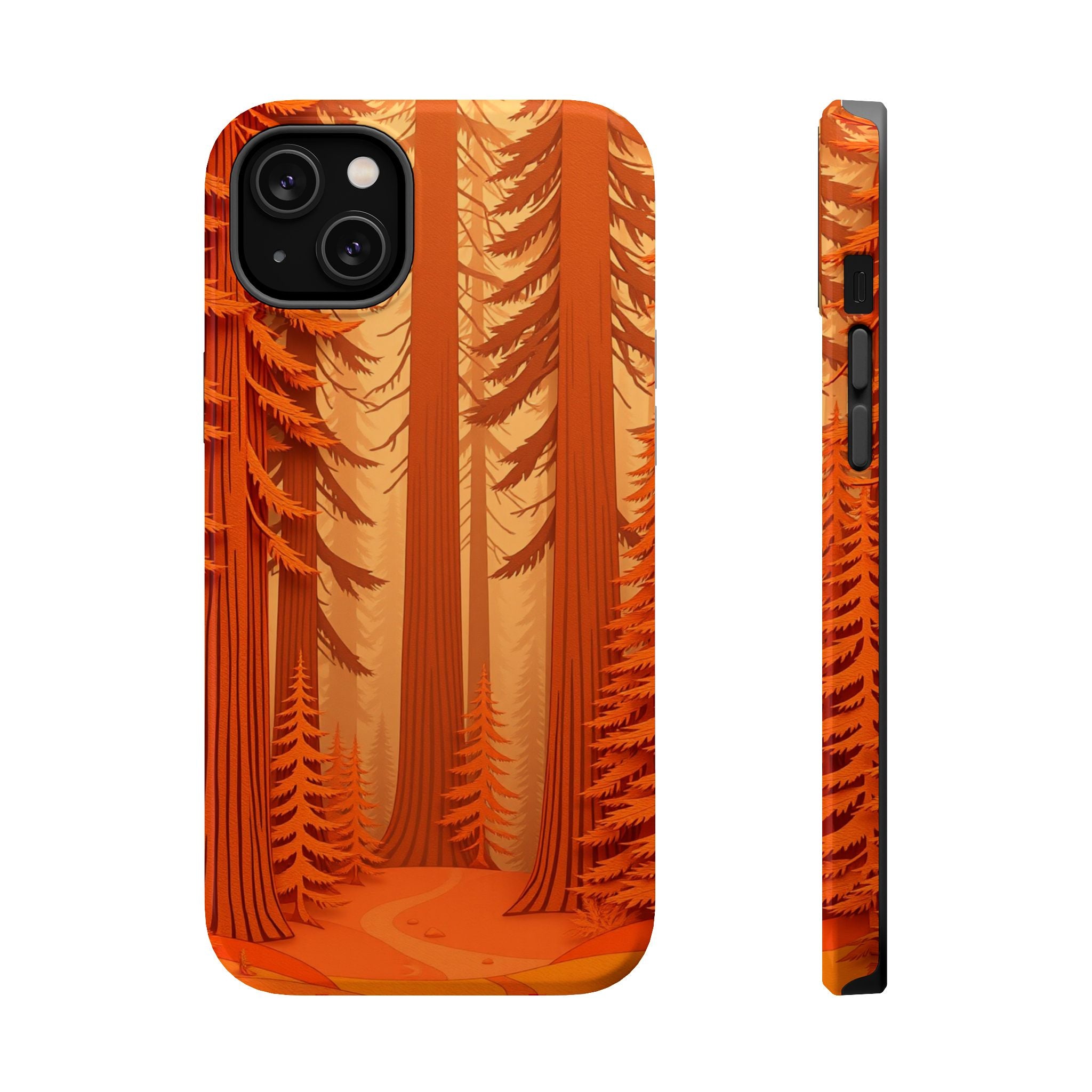 iPhone Redwood Forest Paper Cut Art Slim Everyday Designer Case · iPhone Case
