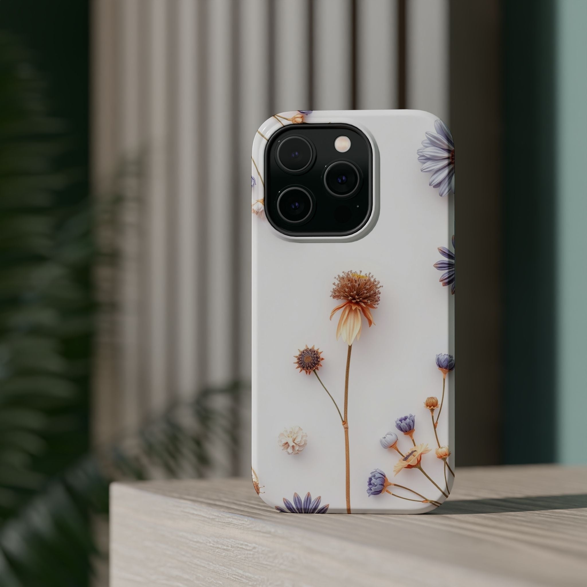 iPhone Dried Flower Flat Lay Bold Art Slim Everyday Designer Case · iPhone Case