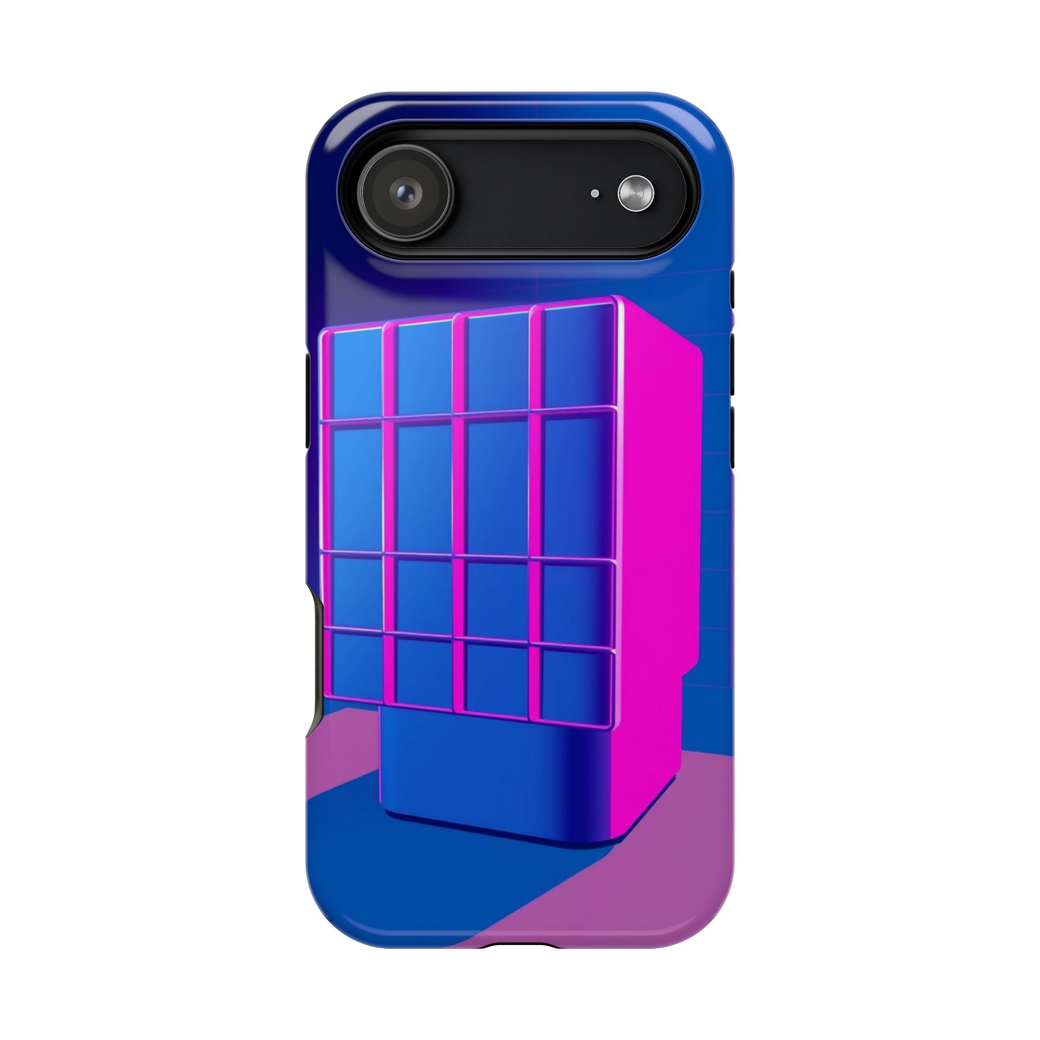 iPhone Earthy 80s Grid Synthwave Design Slim Everyday Designer Case · iPhone Cas