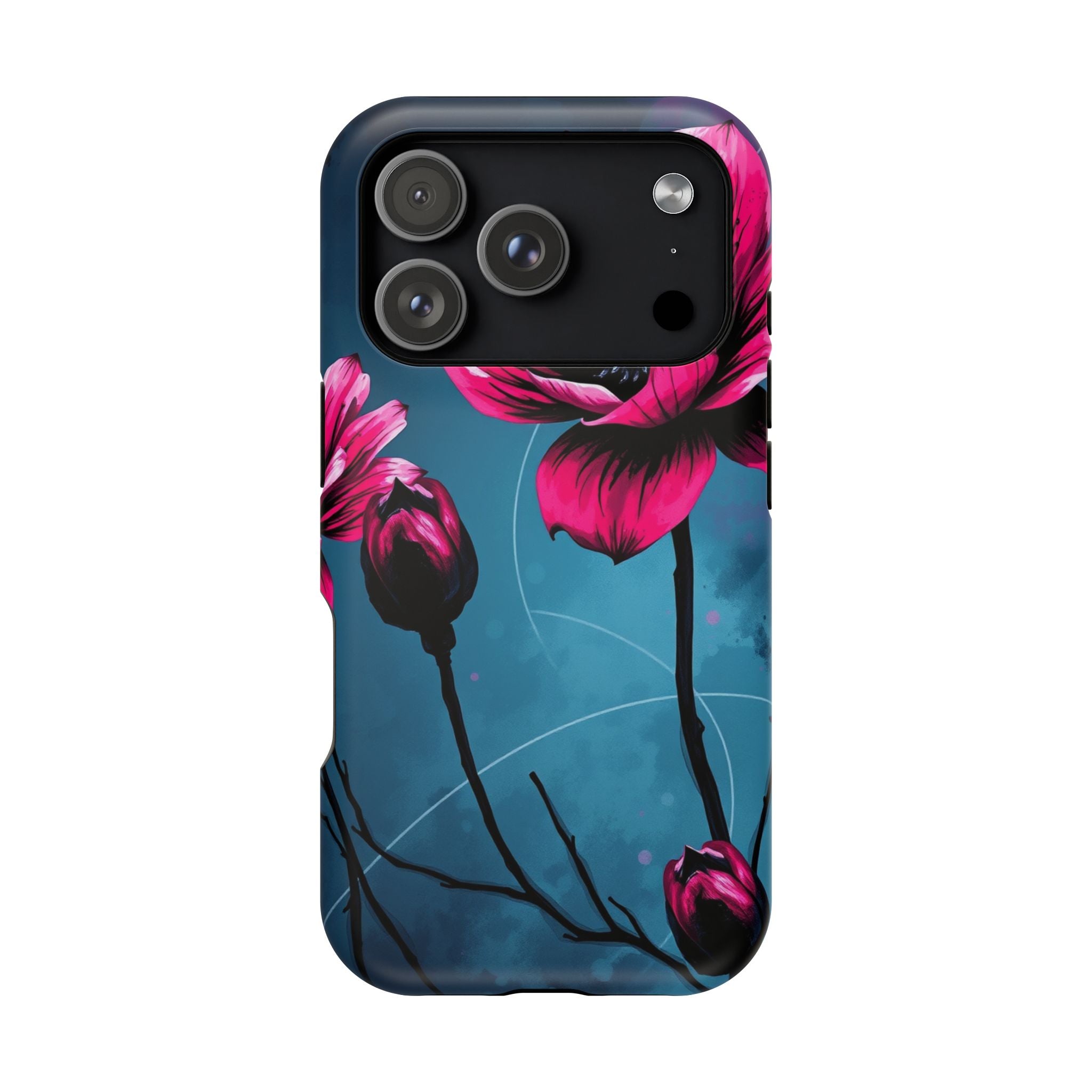 iPhone Floral Ink Wash Bold Art Slim Everyday Designer Case · iPhone Case