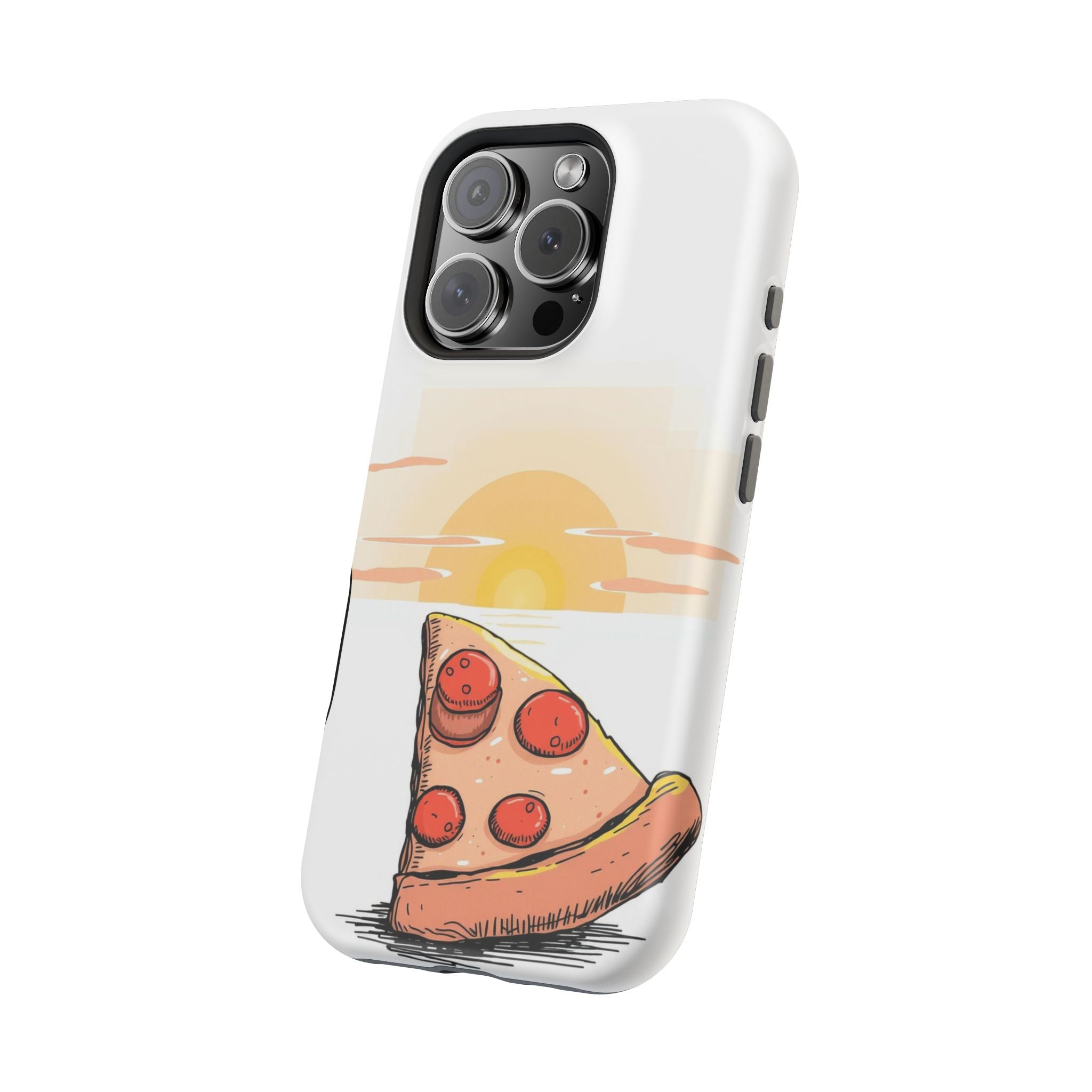 iPhone Earthy Pizza Slice Sunset Design Slim Everyday Designer Case · iPhone Cas