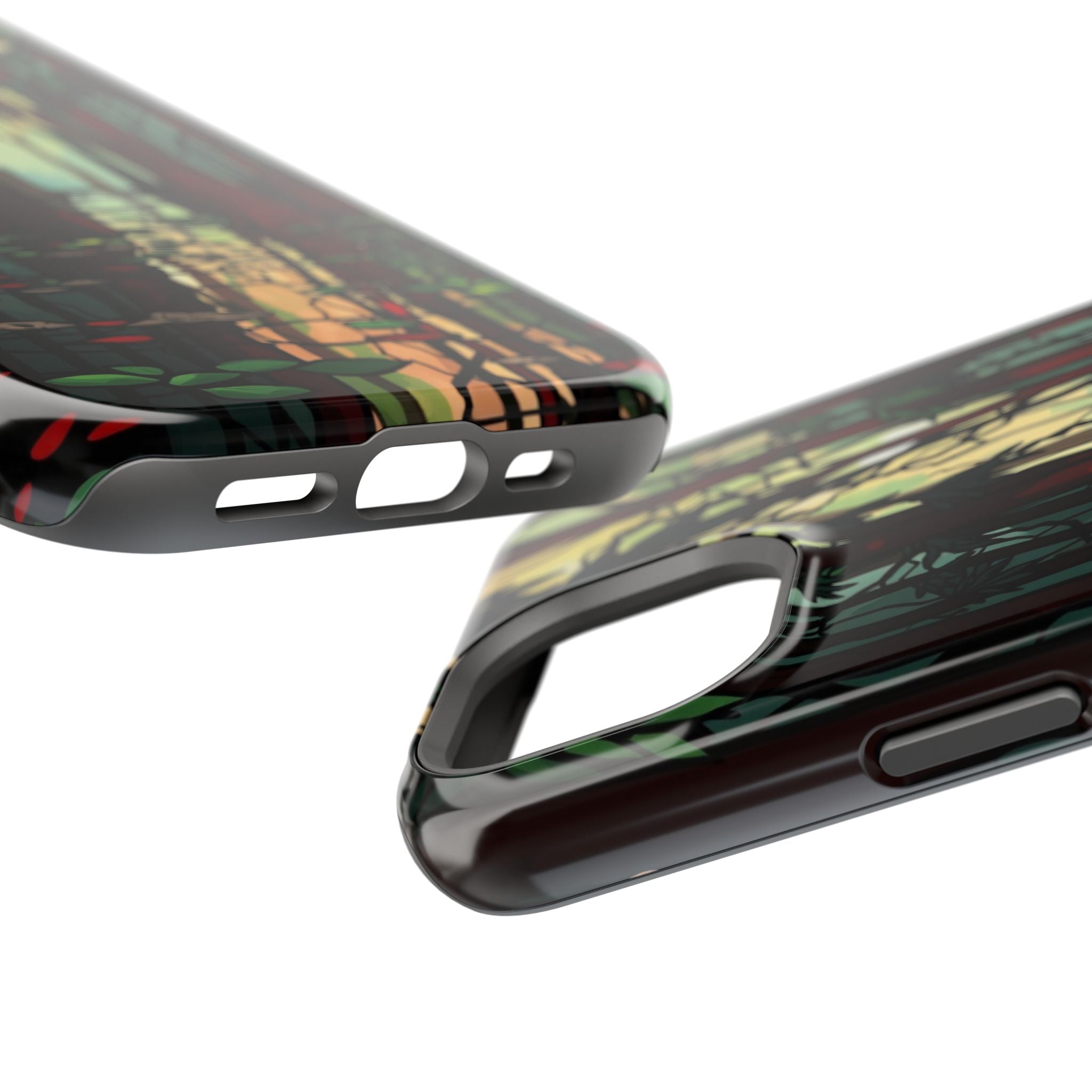 iPhone Black And Crimson Cypress Swamp Slim Everyday Designer Case · iPhone Case