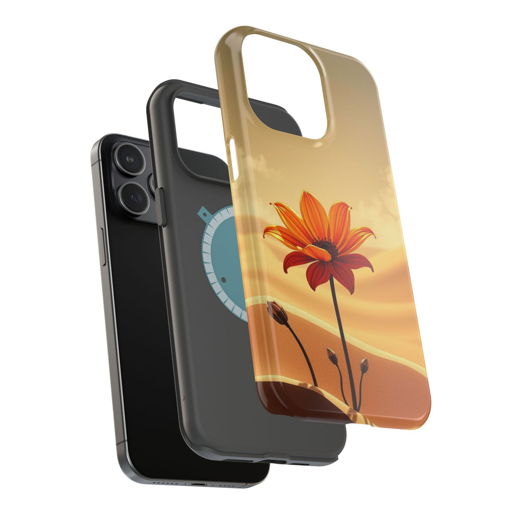 iPhone Neon Floral Dark Gothic Ink Bold Modern Everyday Snap Case · iPhone Case