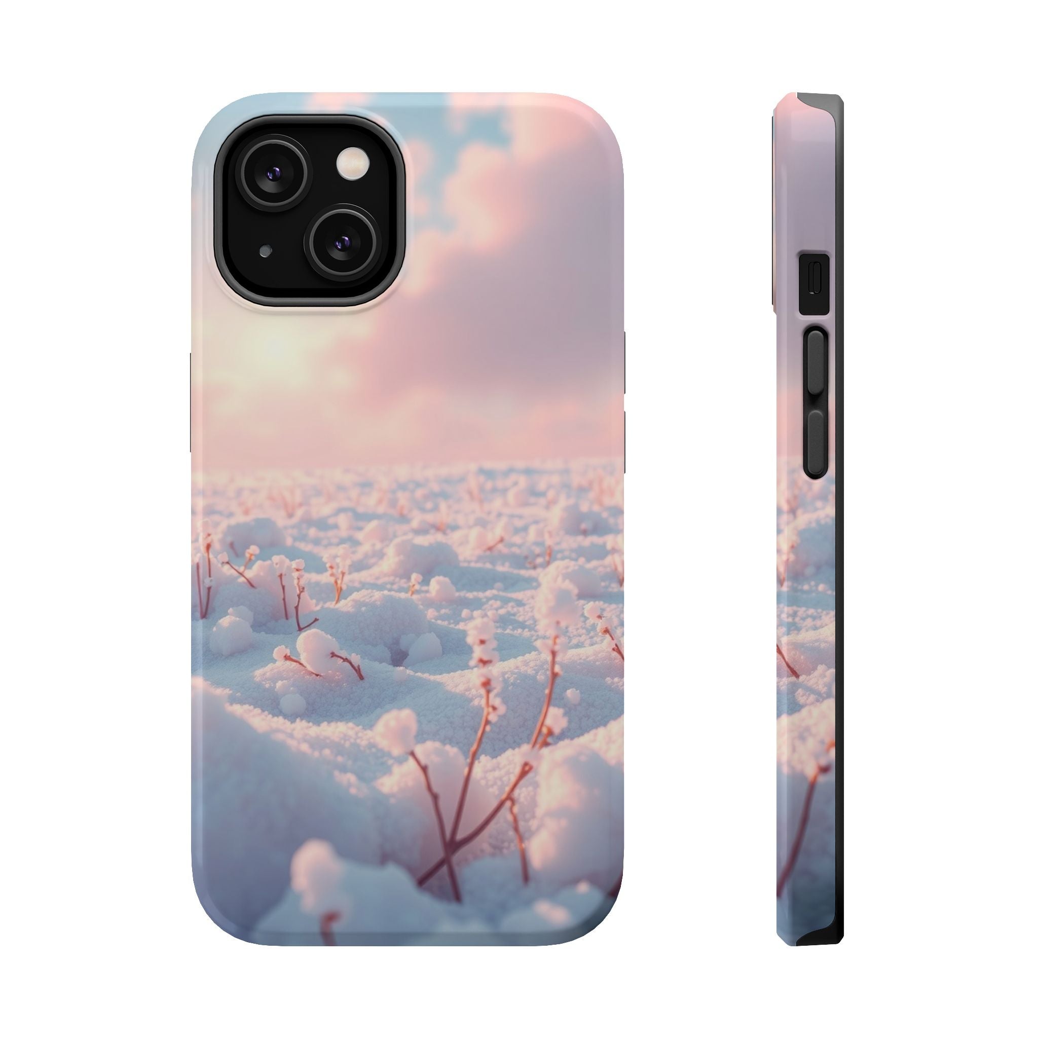 iPhone Snow Field Enchanted Art 13 Bold Modern Everyday Snap Case · iPhone Case