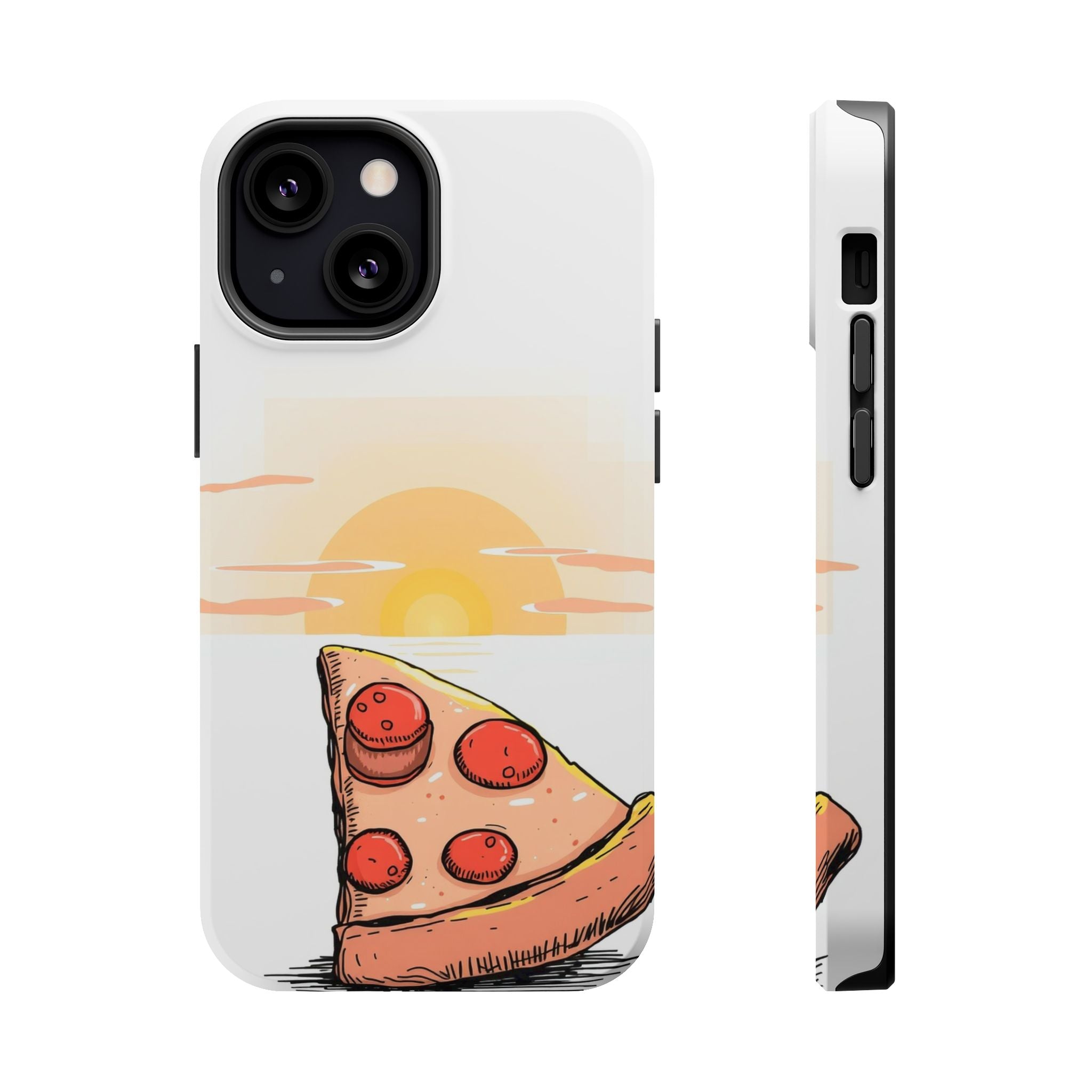 iPhone Earthy Pizza Slice Sunset Design Slim Everyday Designer Case · iPhone Cas