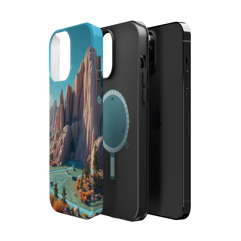 iPhone Pine Ridge Electric Art Slim Everyday Designer Case · iPhone Case