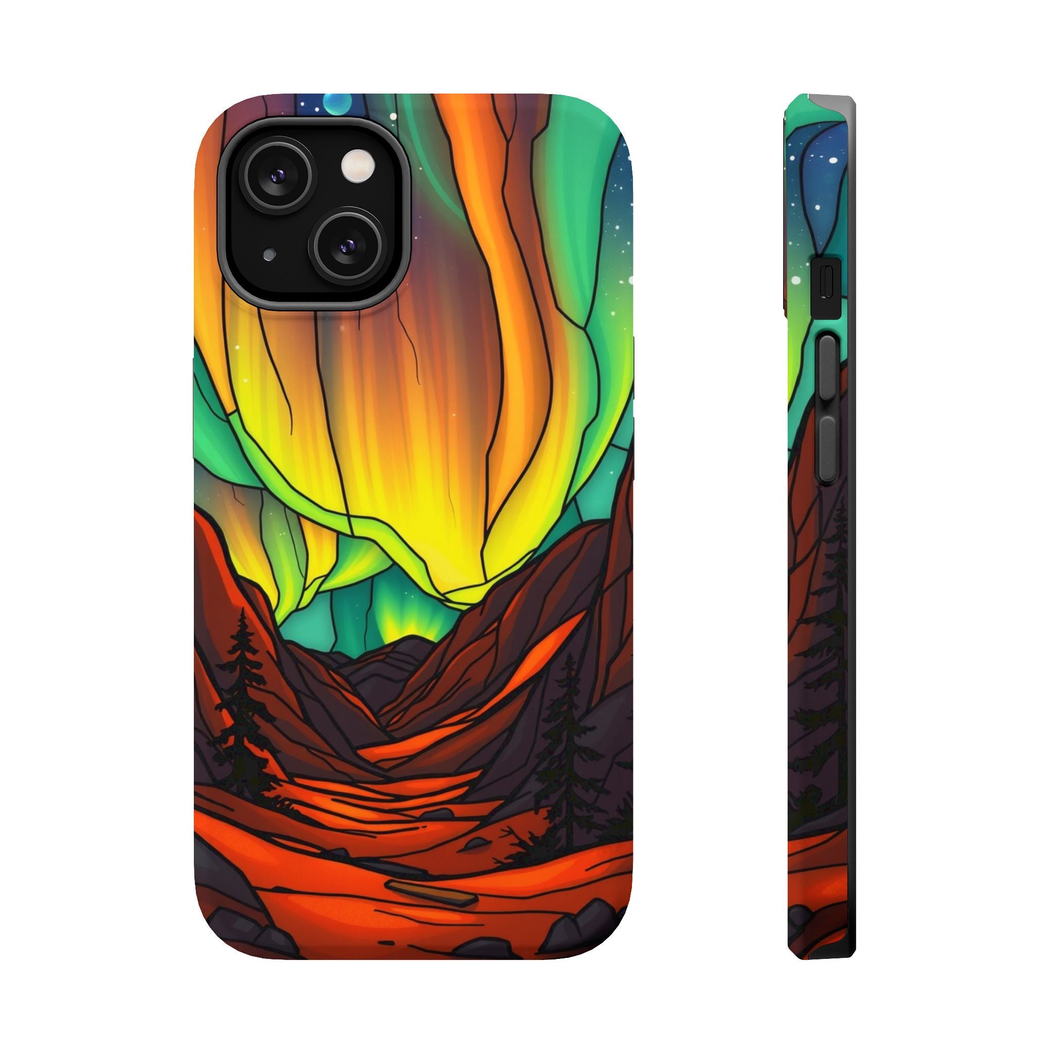 iPhone Vibrant Northern Lights Design Slim Everyday Designer Case · iPhone Case