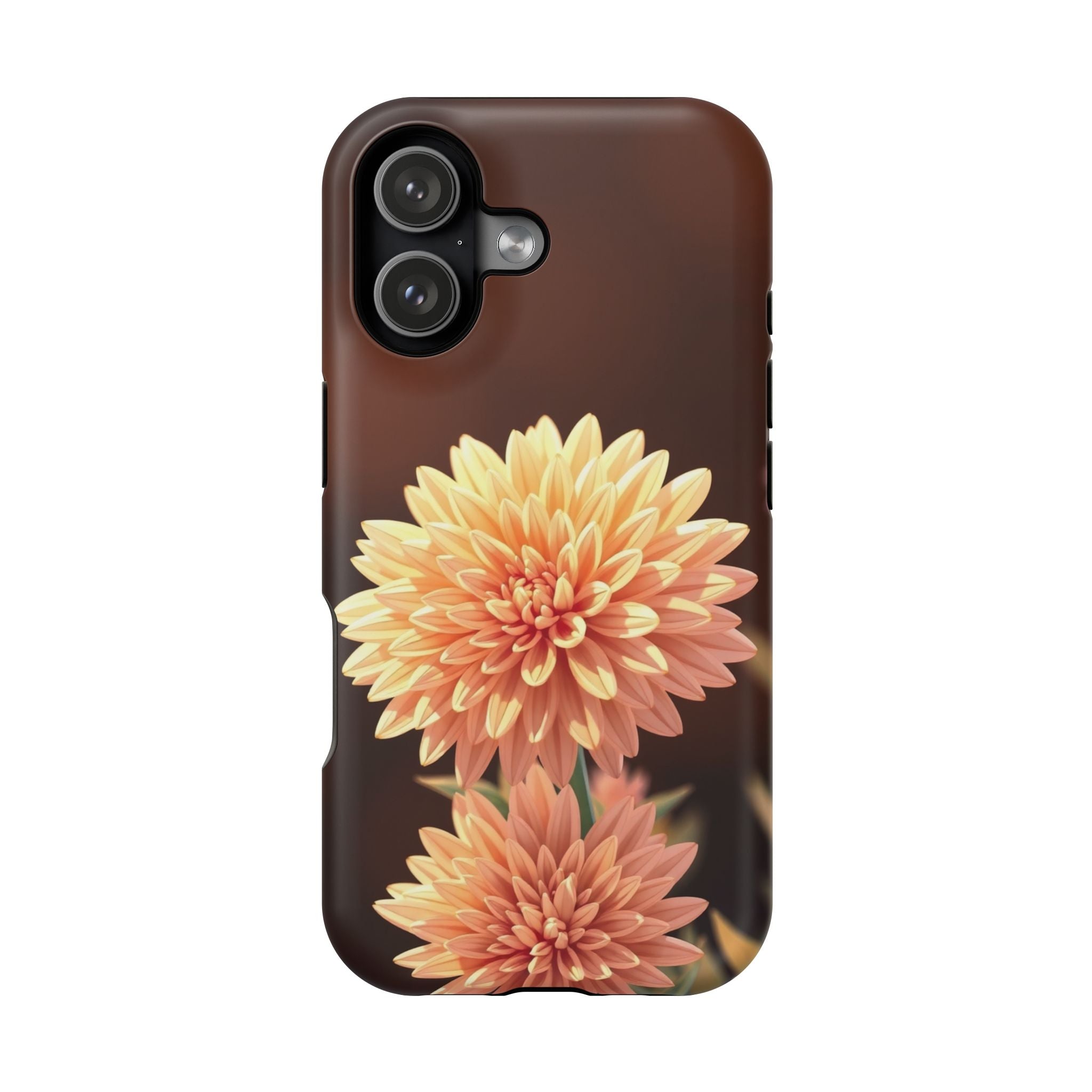 iPhone Sunset Amber And Peach Chrysanthemum Classic Slim Snap Case · iPhone Case