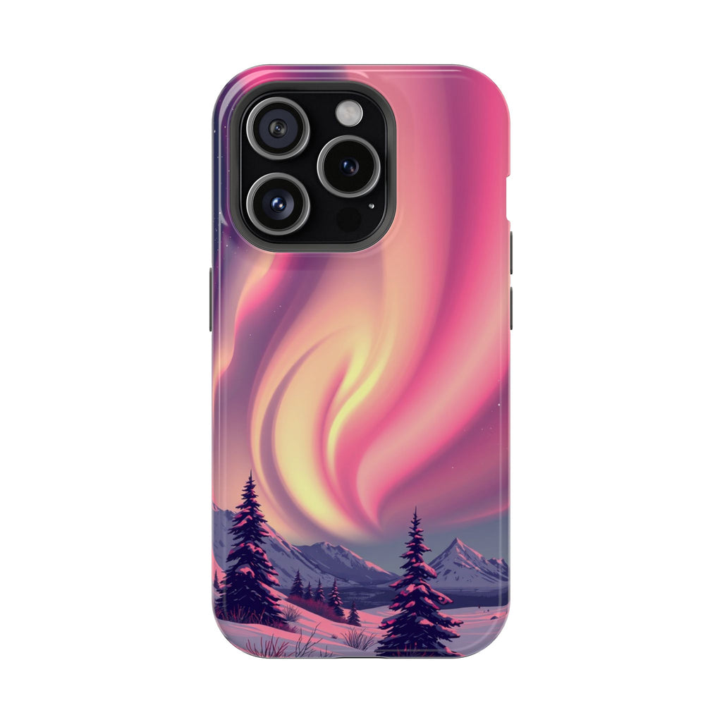 iPhone Rose Pink And Cream Northern Lights Slim iPhone Everyday · iPhone Case